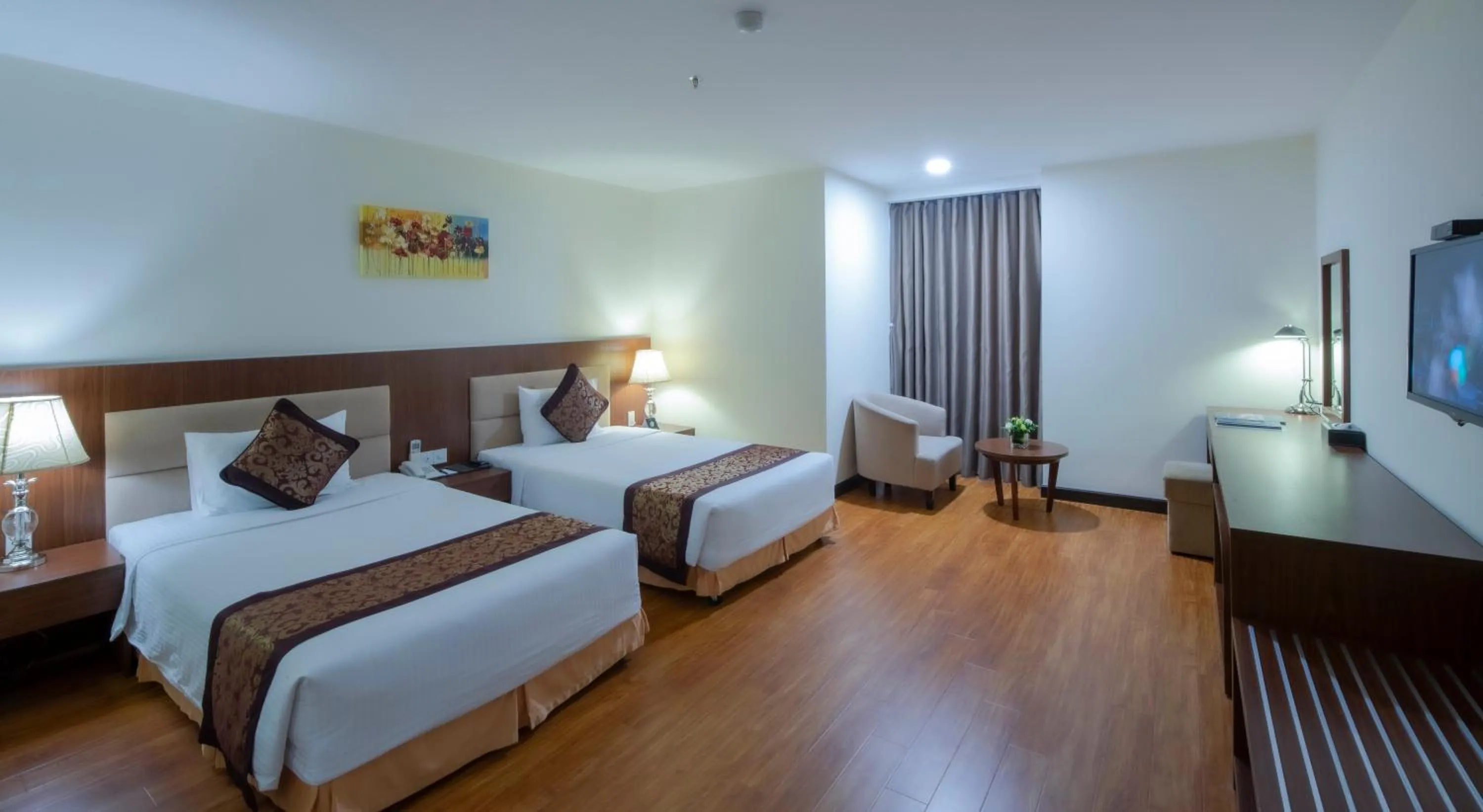 Bed in Muong Thanh Grand Da Nang Hotel