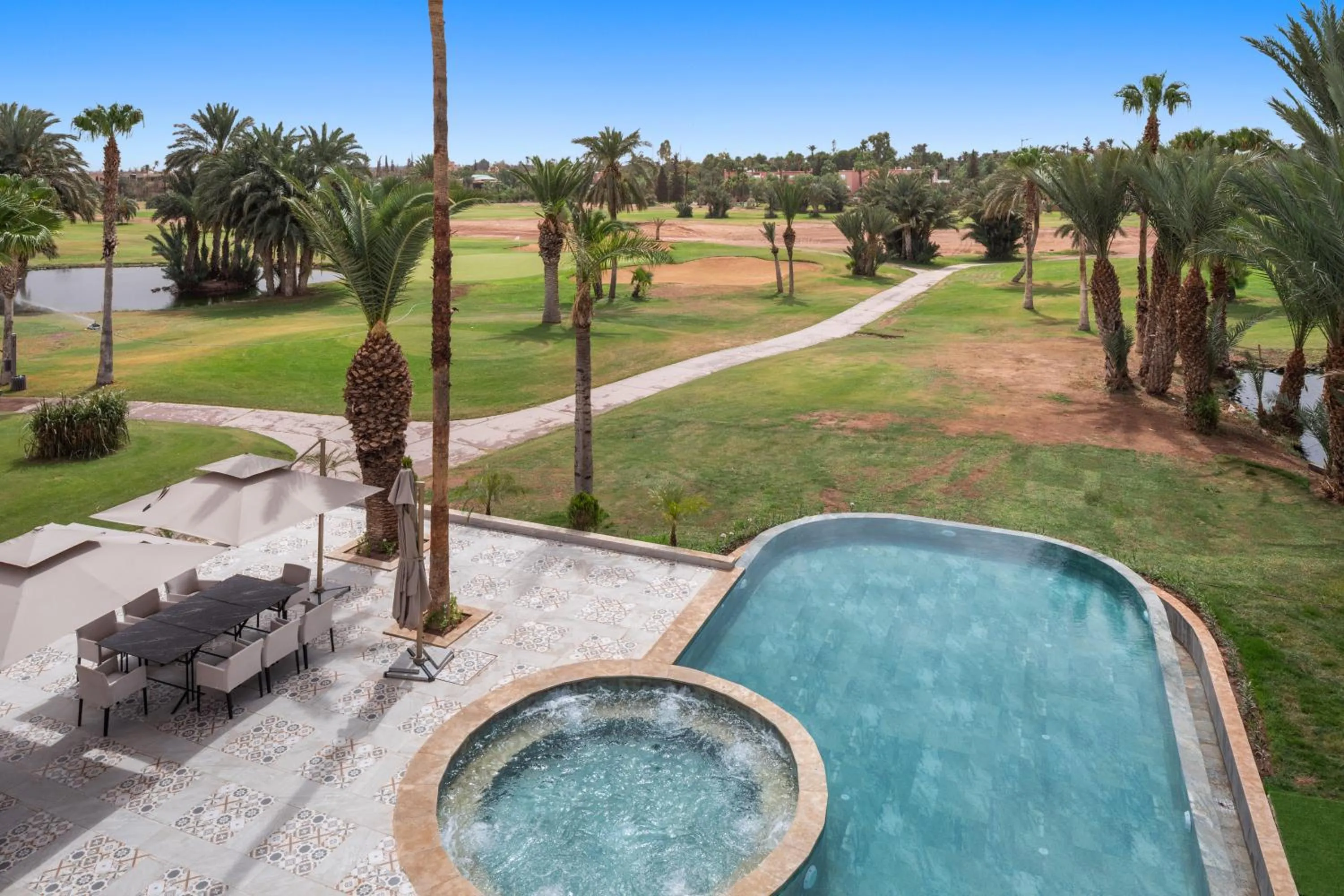 Golfcourse in Palmeraie Golf Suites By Pickalbatros