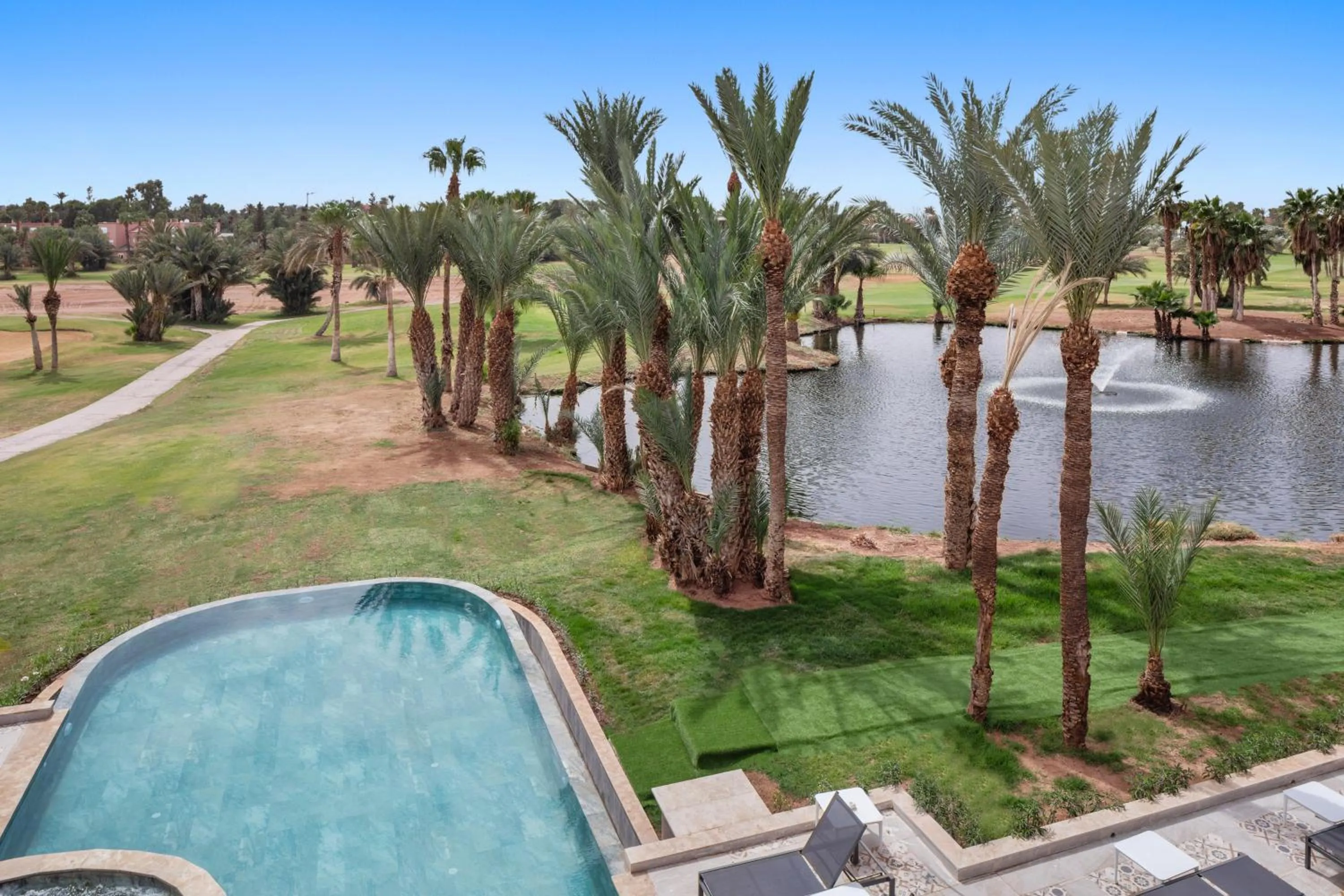 Golfcourse in Palmeraie Golf Suites By Pickalbatros