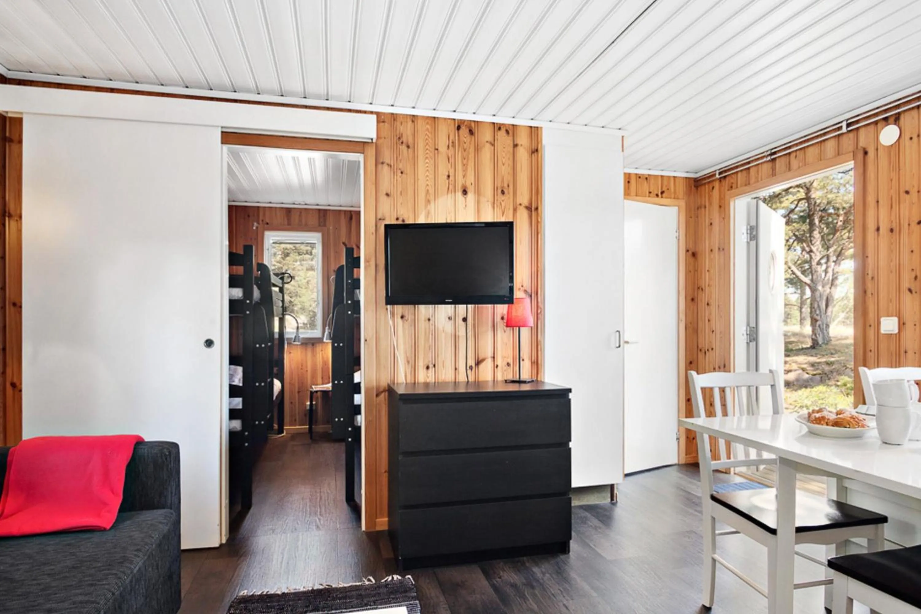 Living room in First Camp Gunnarsö-Oskarshamn