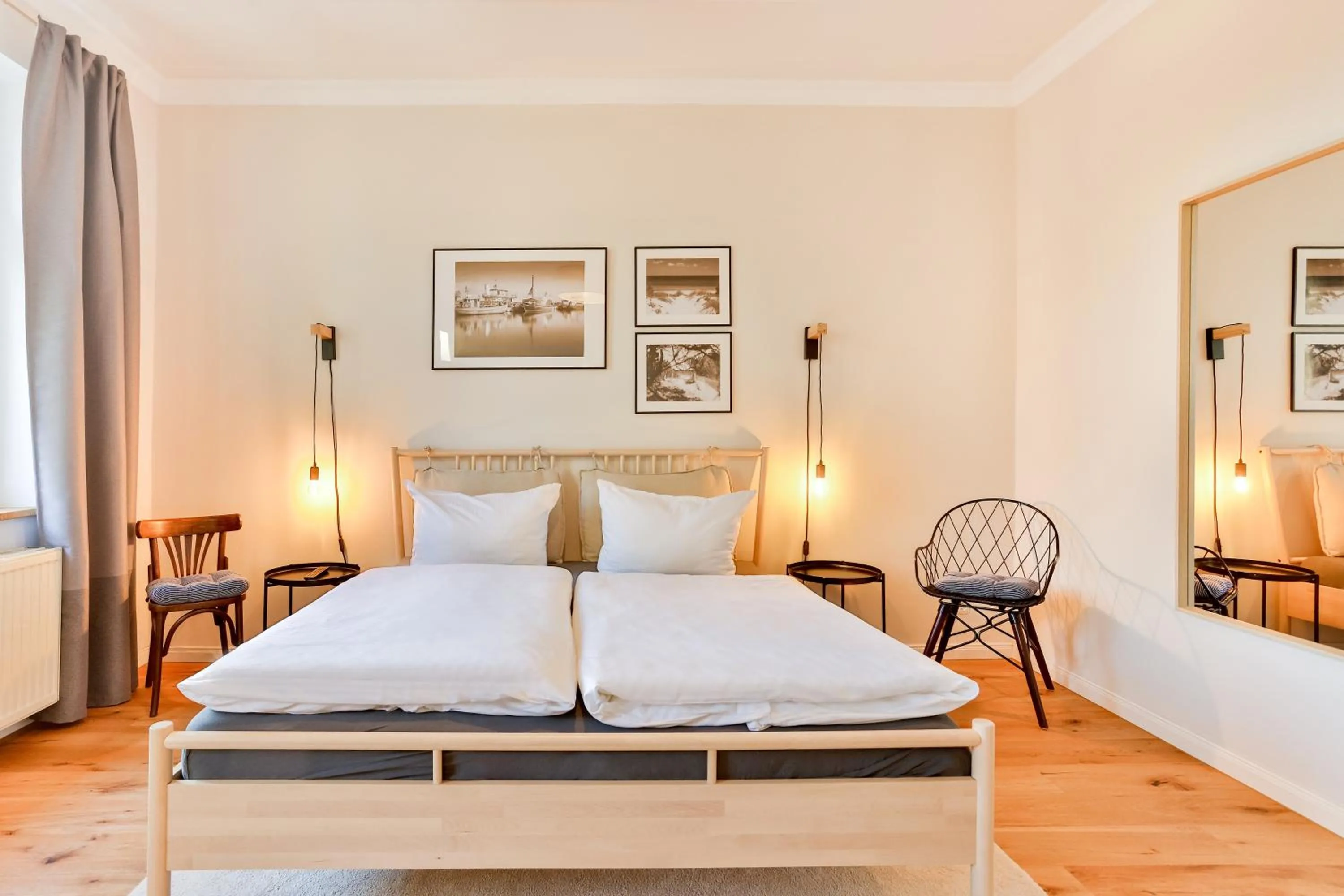 Bedroom, Bed in Ferienwohnung an der Brunnenaue