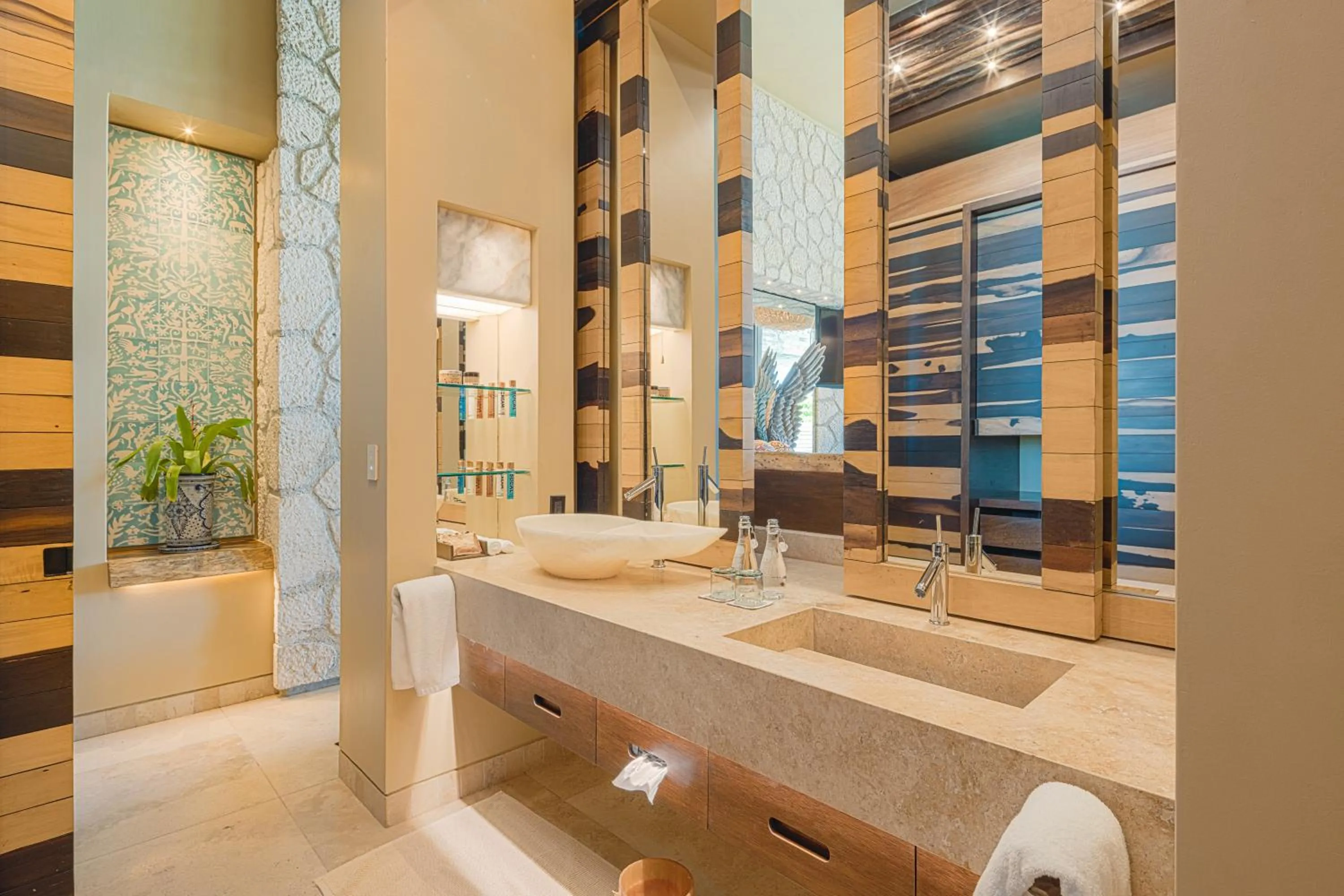 Bathroom in La Casa de la Playa by Xcaret- All Inclusive Adults Only