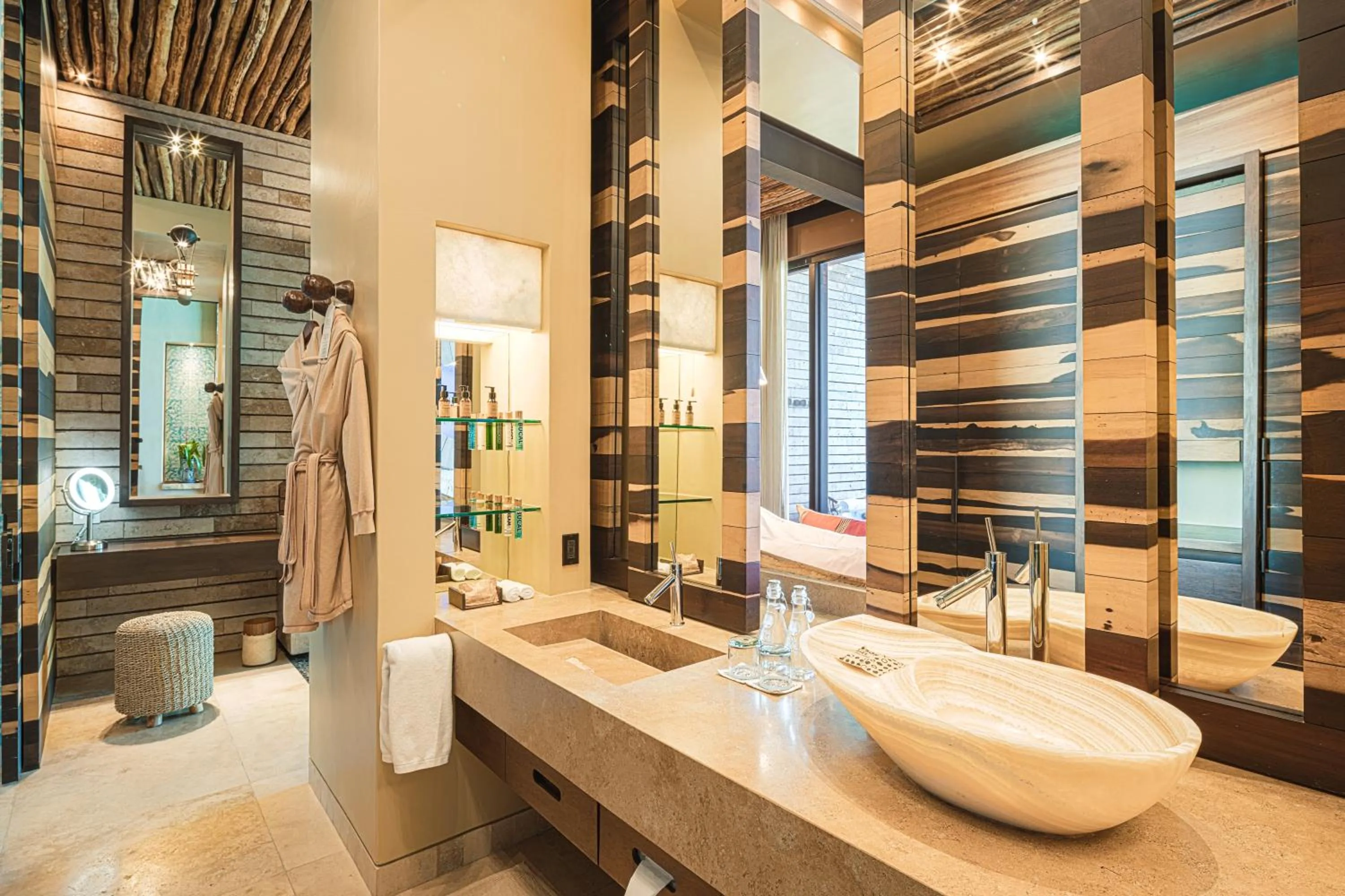 Bathroom in La Casa de la Playa by Xcaret- All Inclusive Adults Only