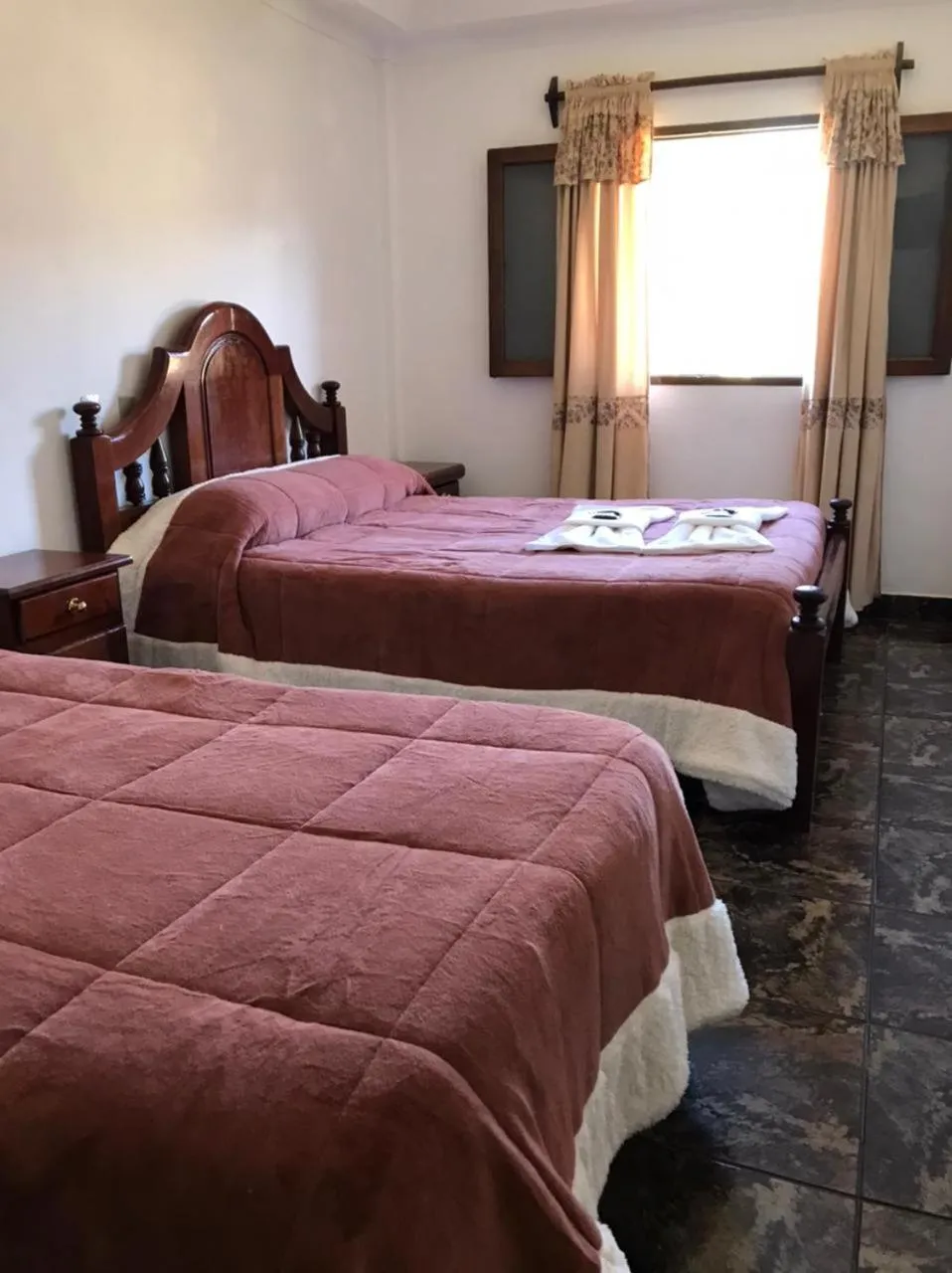 Bed in Hosteria Los Cuartos