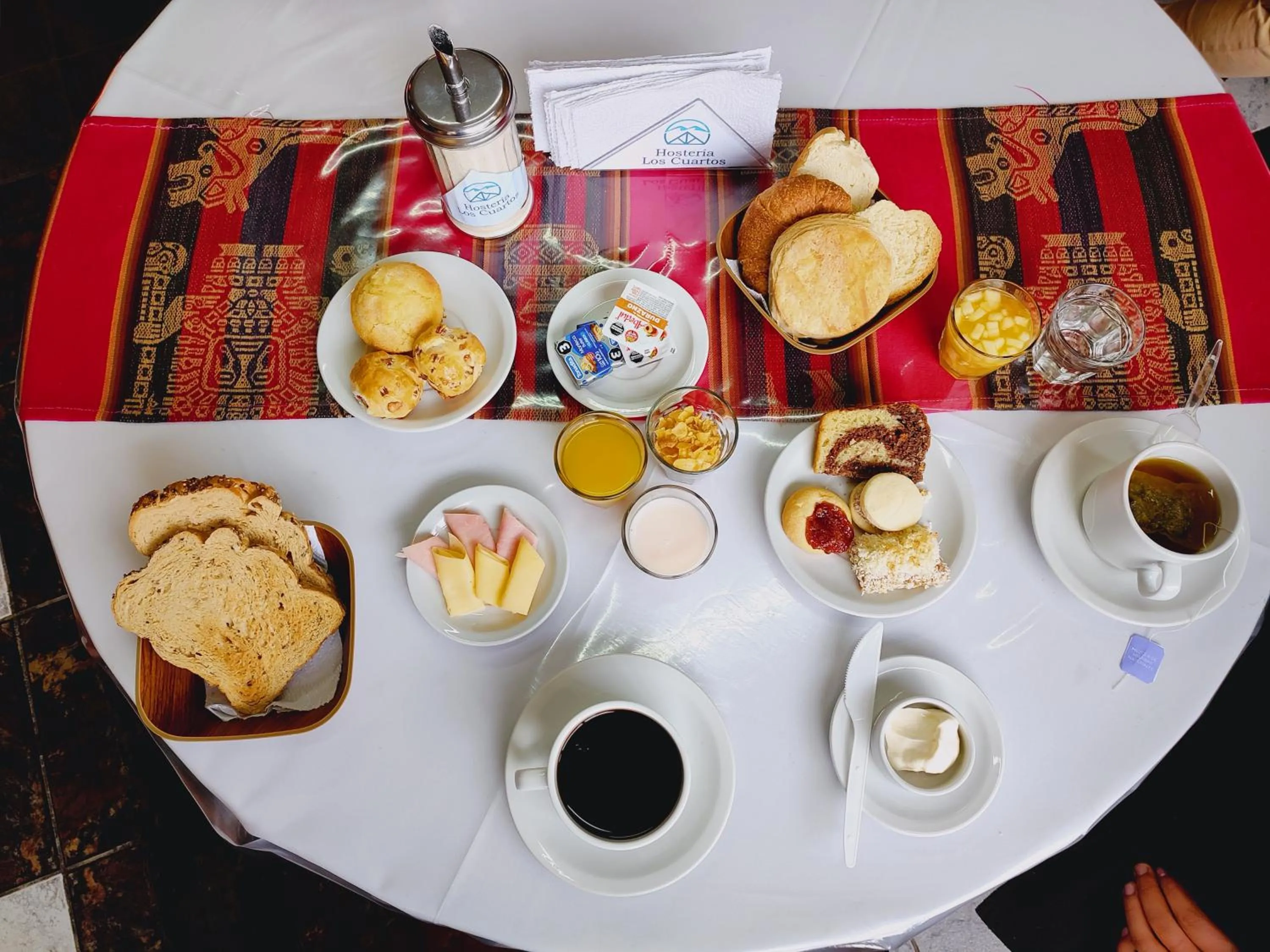 Breakfast in Hosteria Los Cuartos