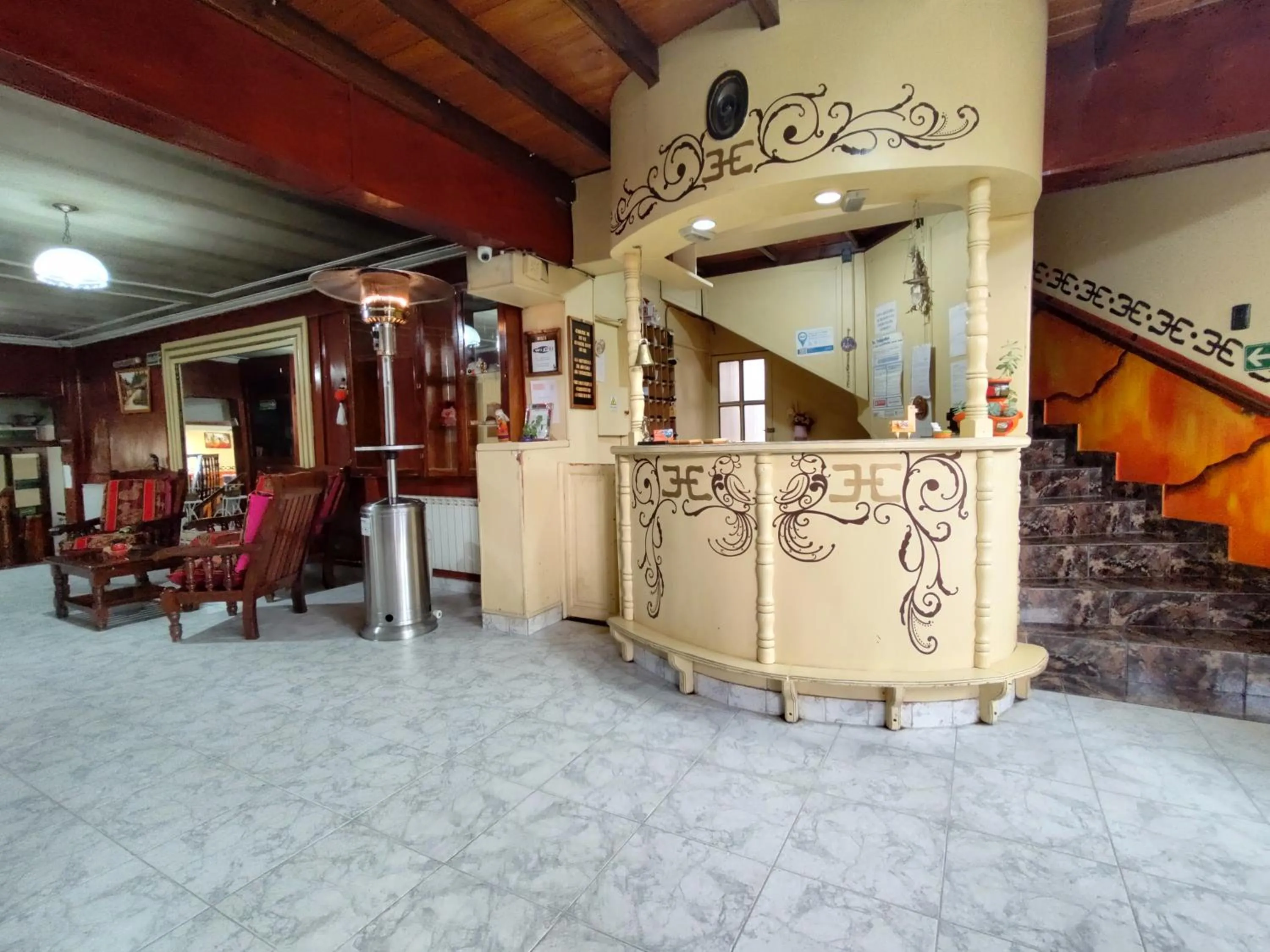 Lobby or reception in Hosteria Los Cuartos