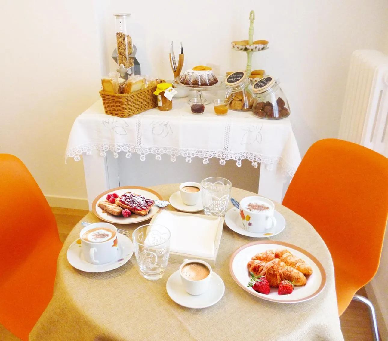 Food and drinks in Il Cantico B&B