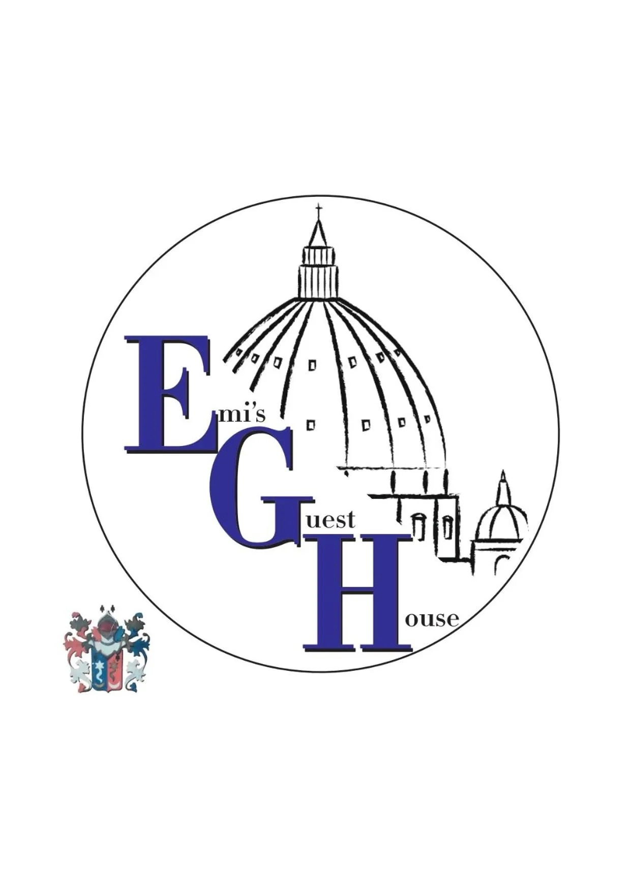 Property logo or sign in EMI's Guest House