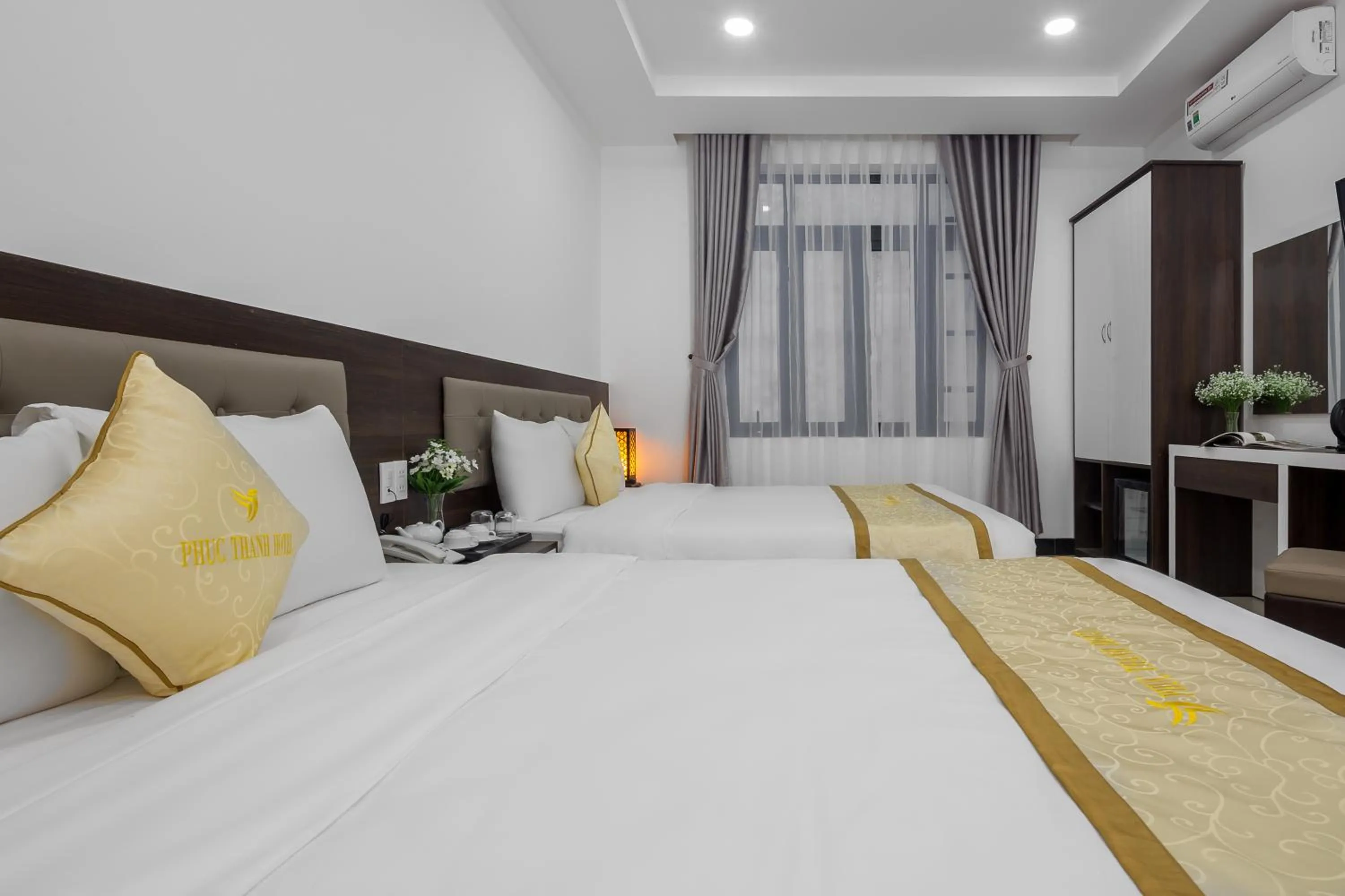 Bed in Phuc Thanh Luxury Hotel by THG
