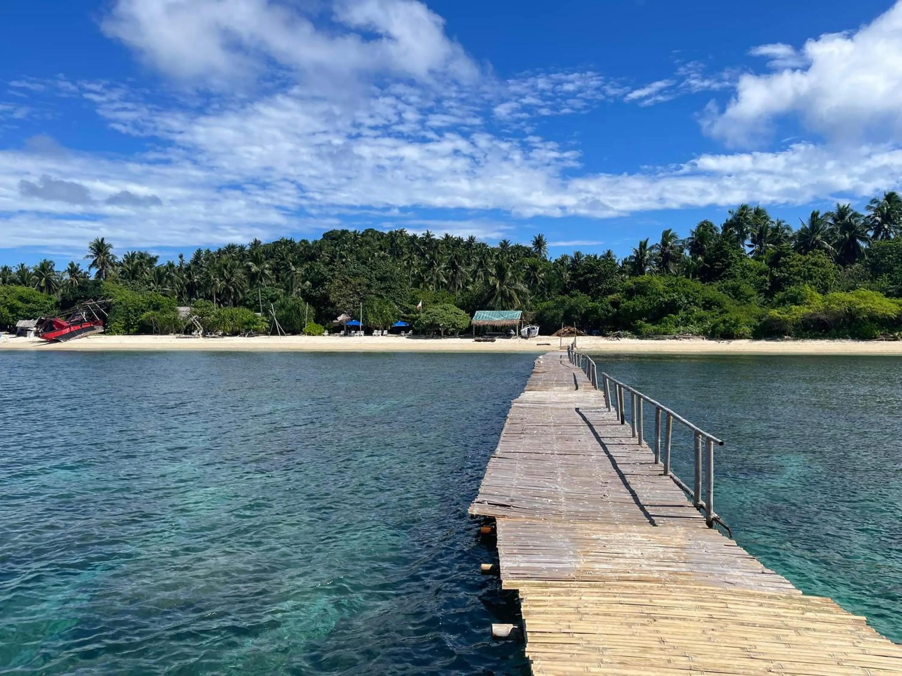 Sea view in Pili Beach Resort Agmanic