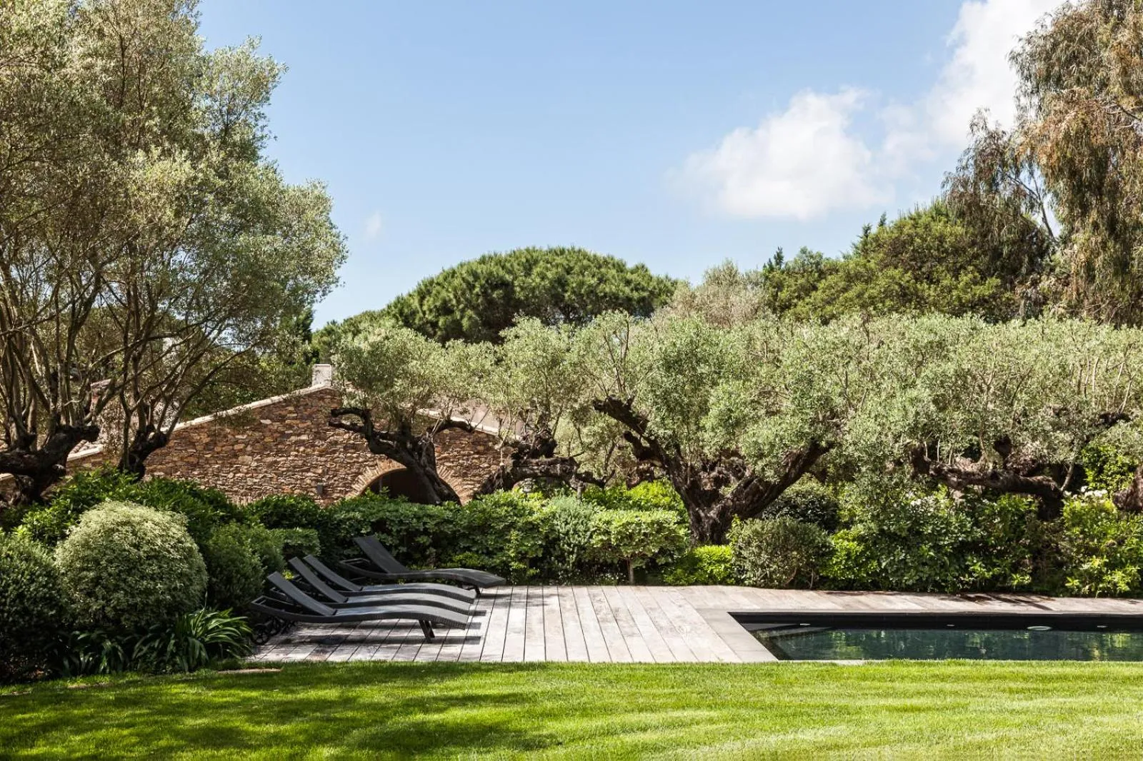 Garden in Domaine Les Mésanges