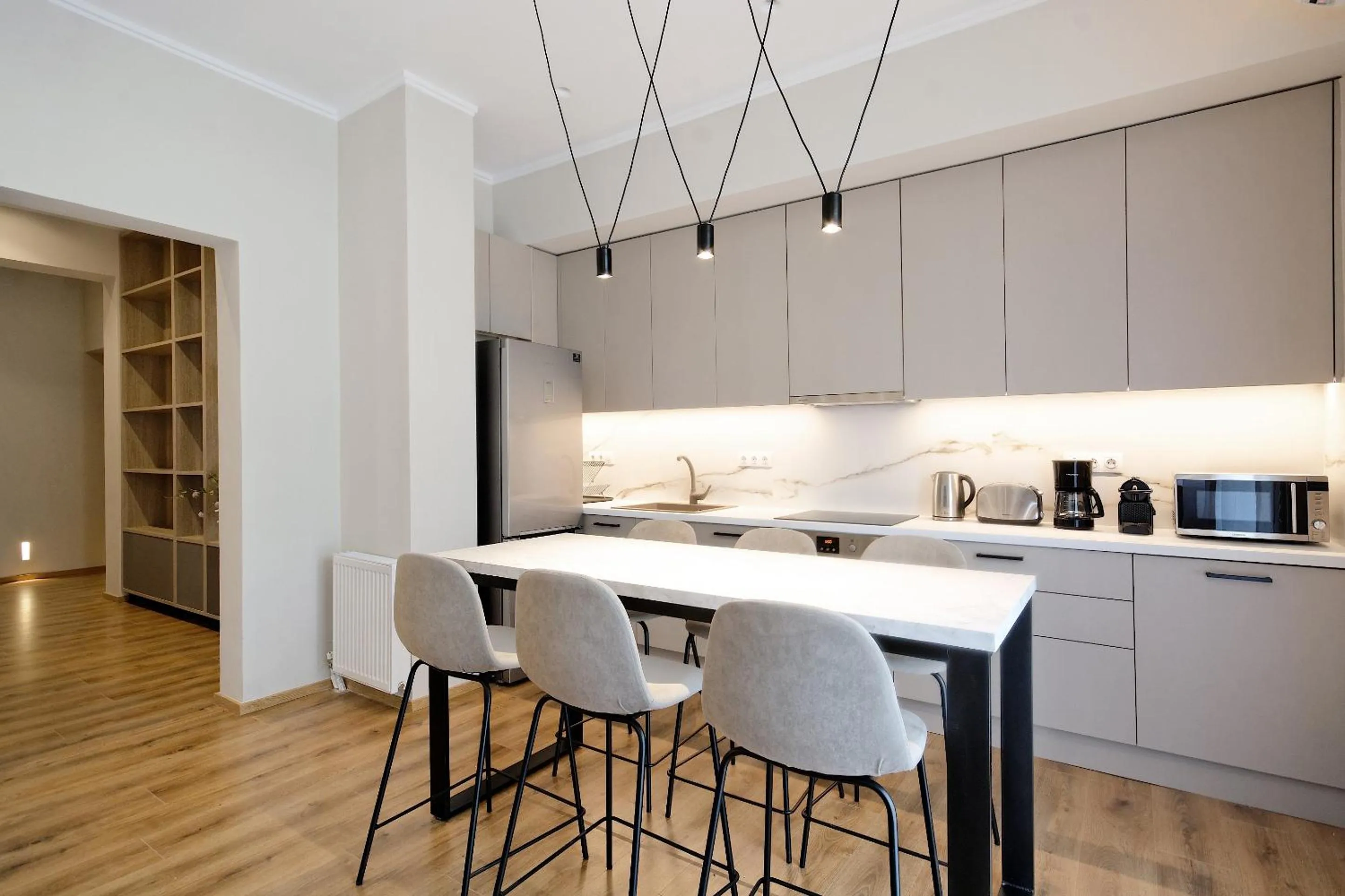 Kitchen or kitchenette in The Flirty Athens apartment