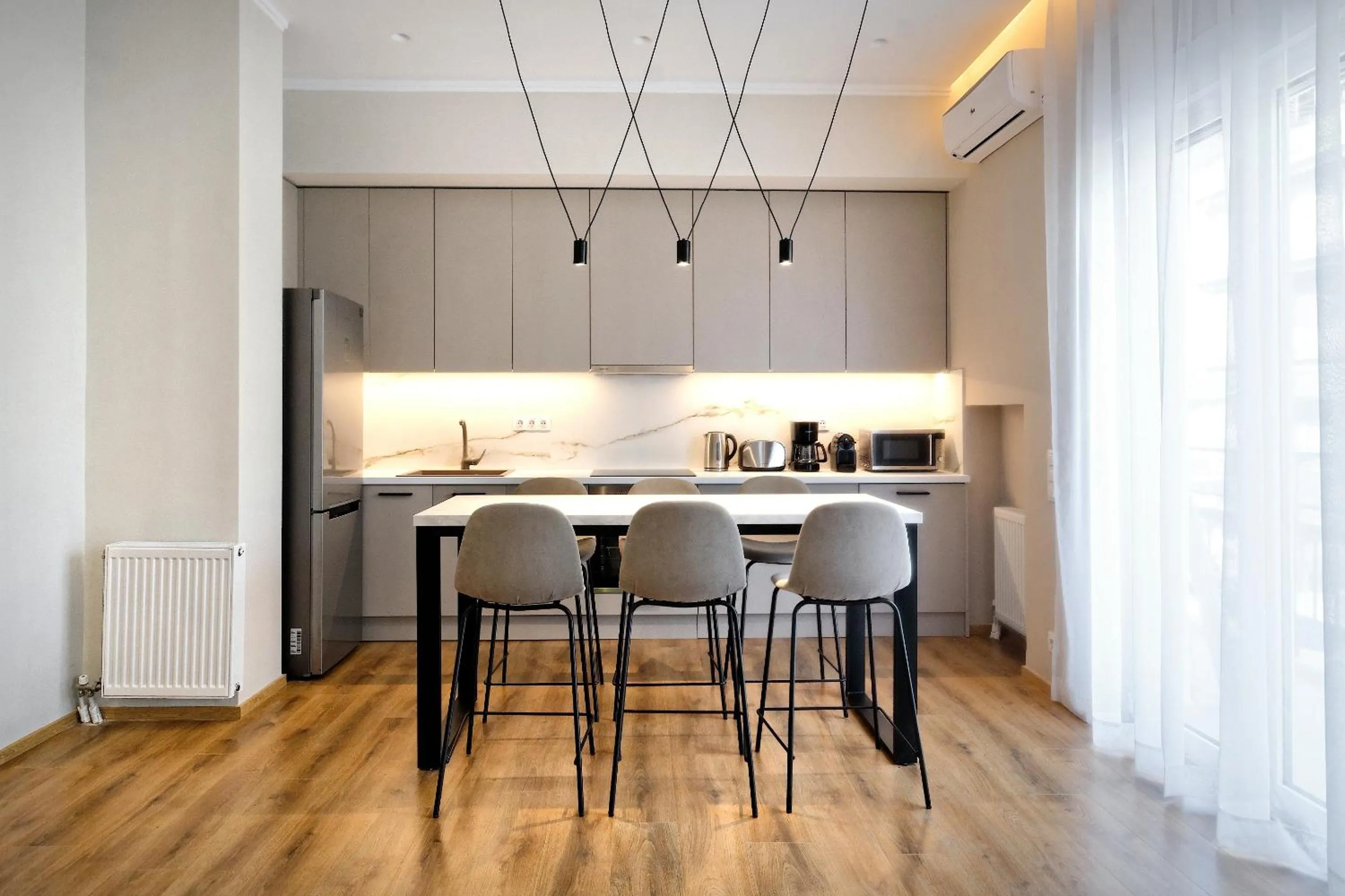 Kitchen or kitchenette in The Flirty Athens apartment