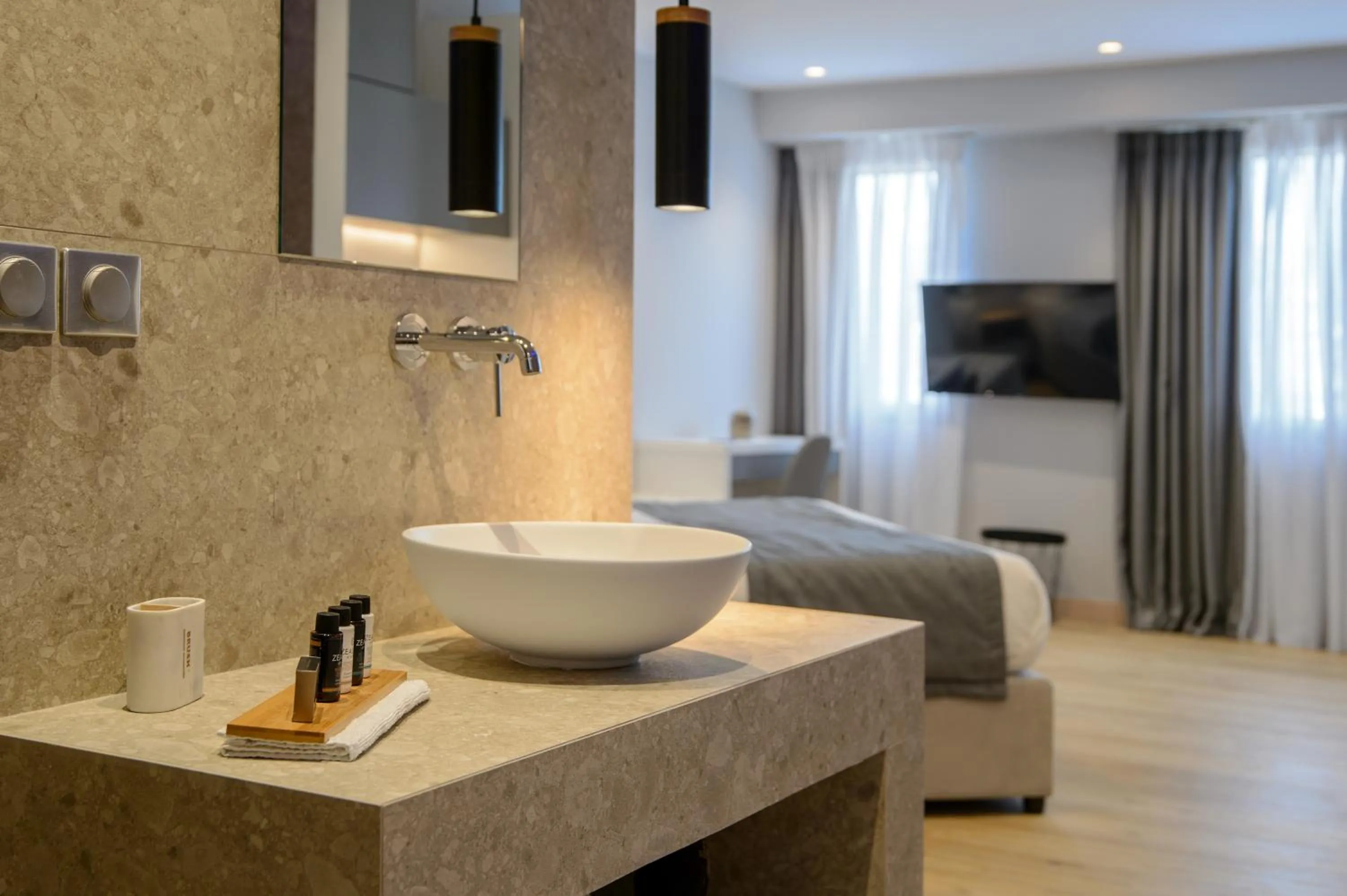 Bathroom in The Convo Syngrou Apartments