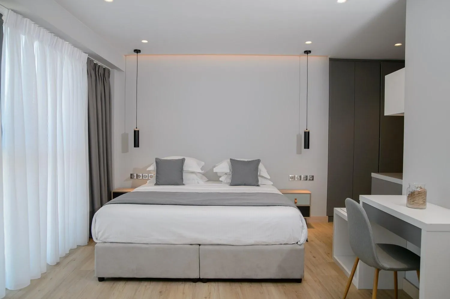 Bedroom, Bed in The Convo Syngrou Apartments