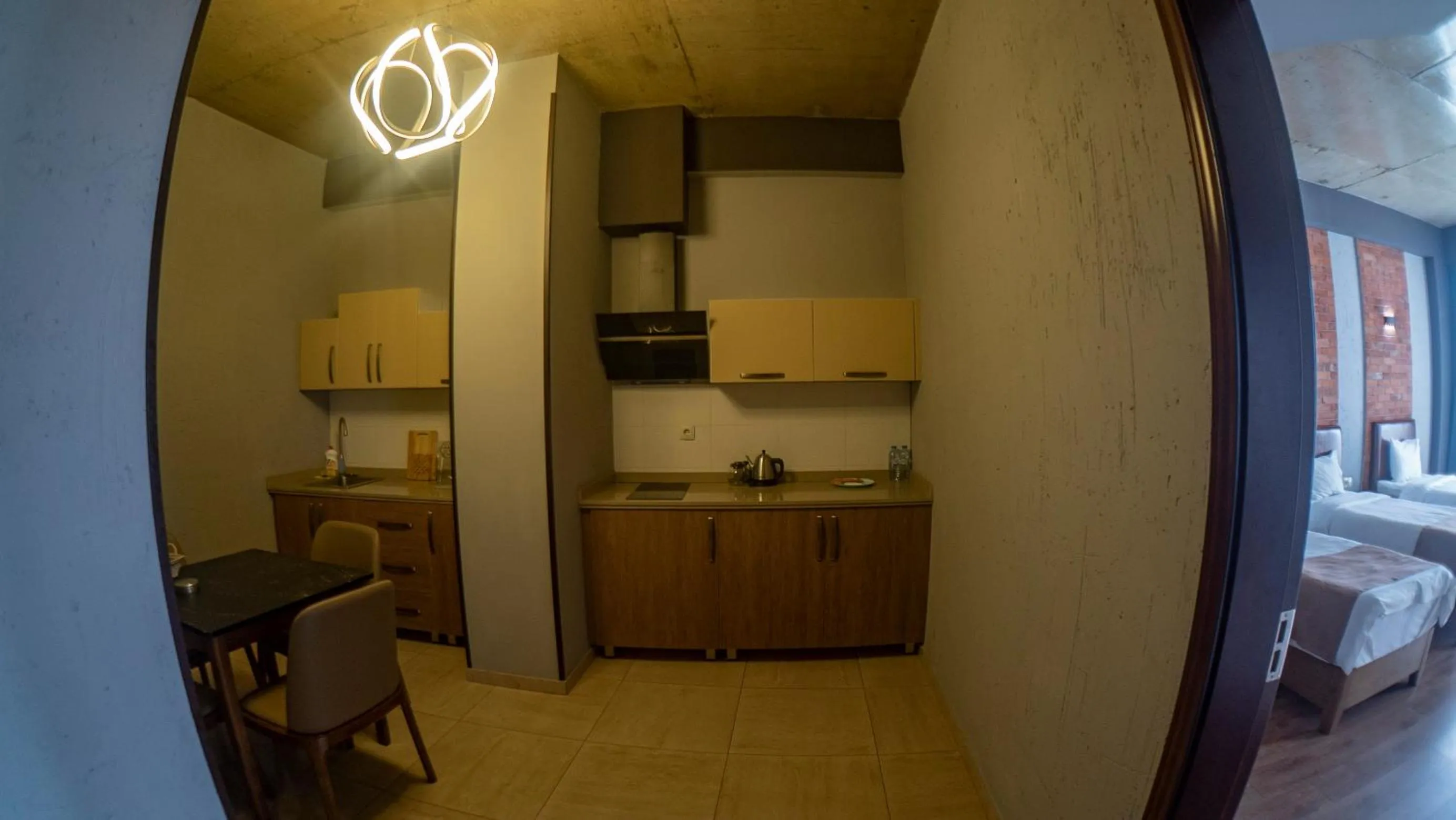 Kitchen or kitchenette in TM Apart Hotel