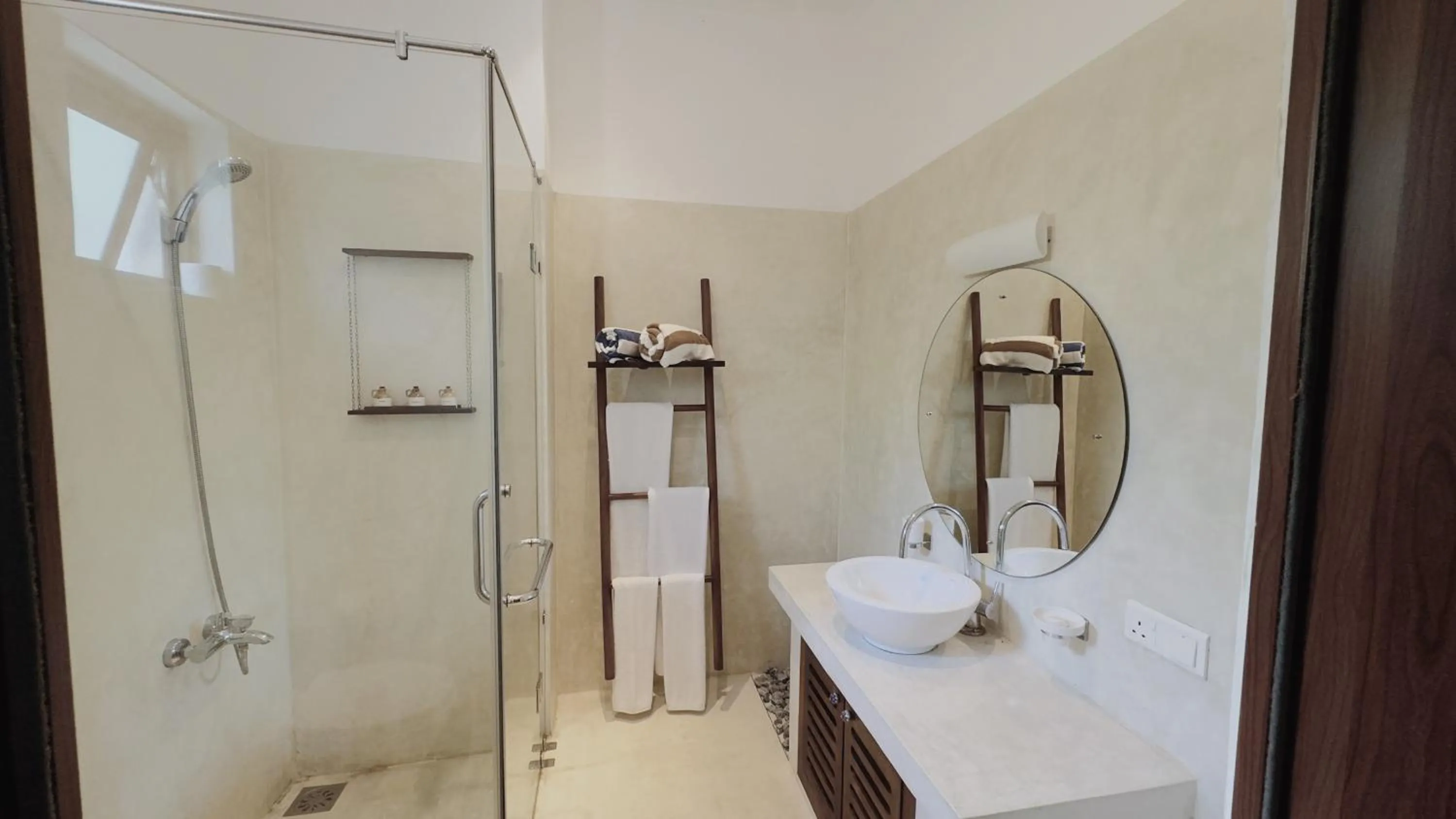 Shower in Palm Garden Ayurveda Resort