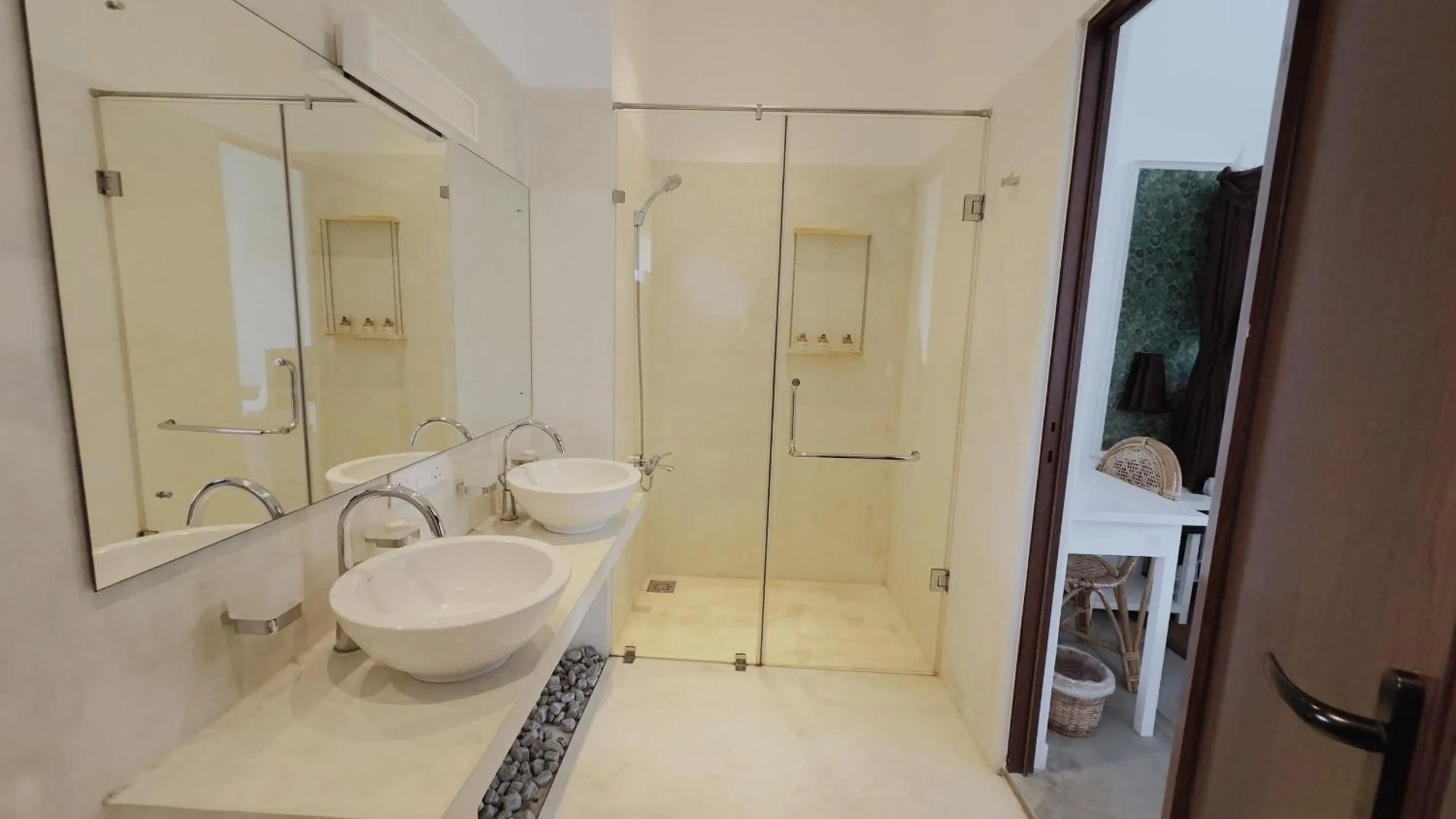 Shower in Palm Garden Ayurveda Resort