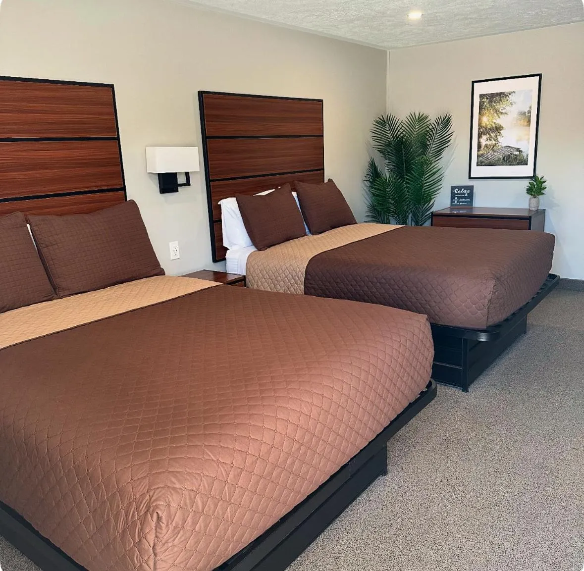 Bed in Manitoulin Inn