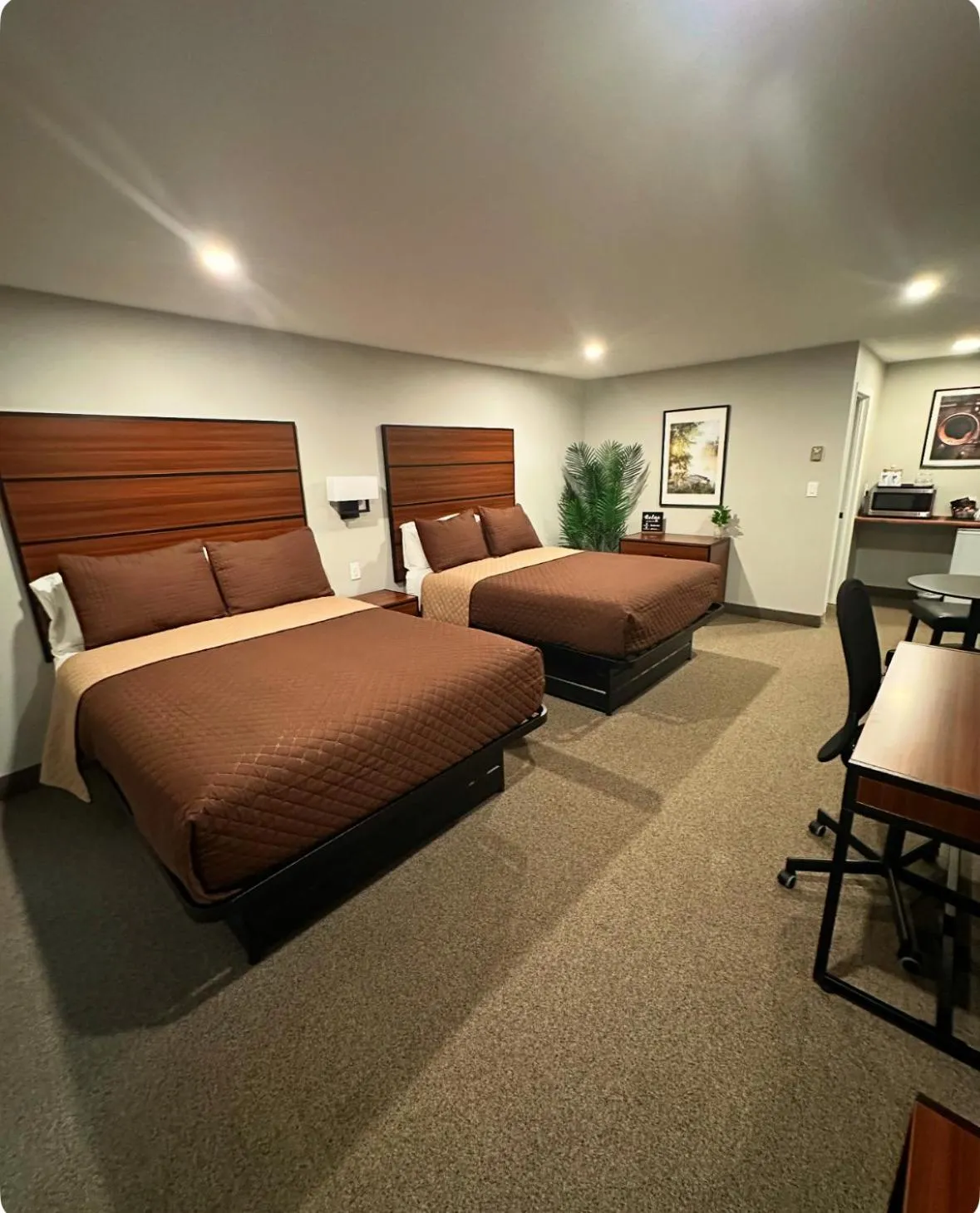 Bed in Manitoulin Inn