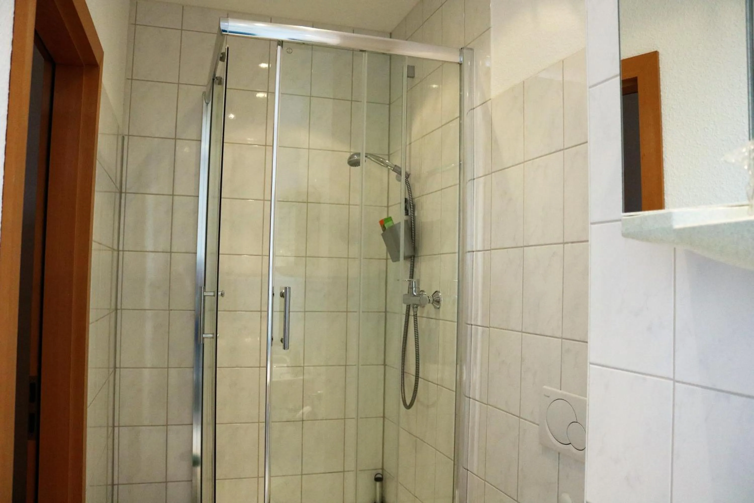 Shower in Hotel Schmerkötter