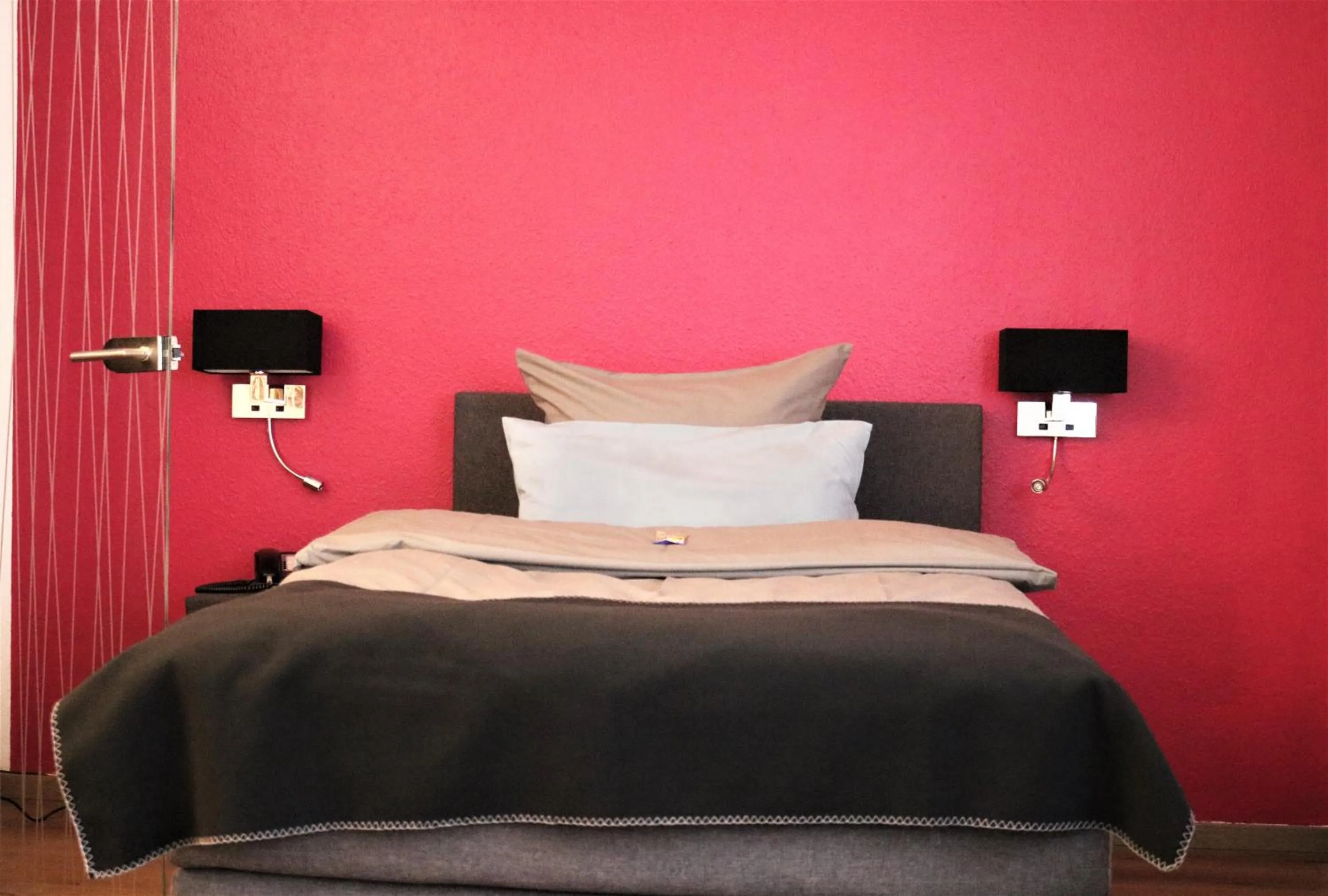 Bed in Hotel Schmerkötter