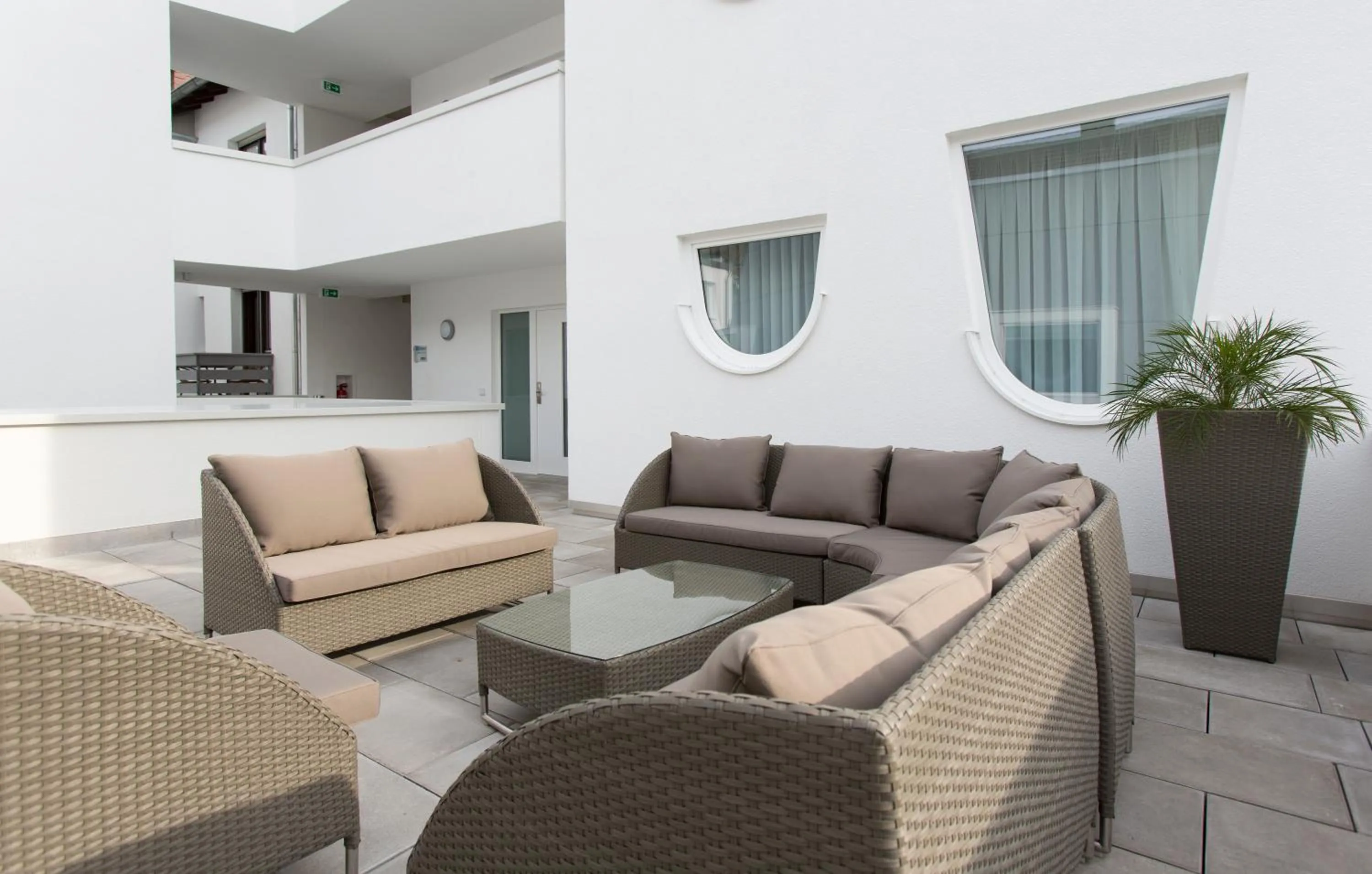 Patio in Hotel Barth