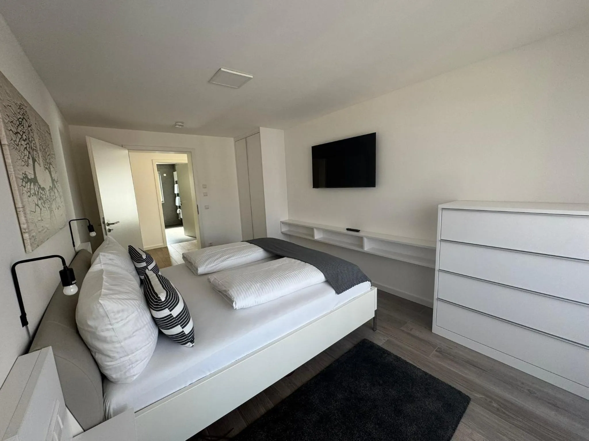 Bedroom, Bed in Hotel Barth