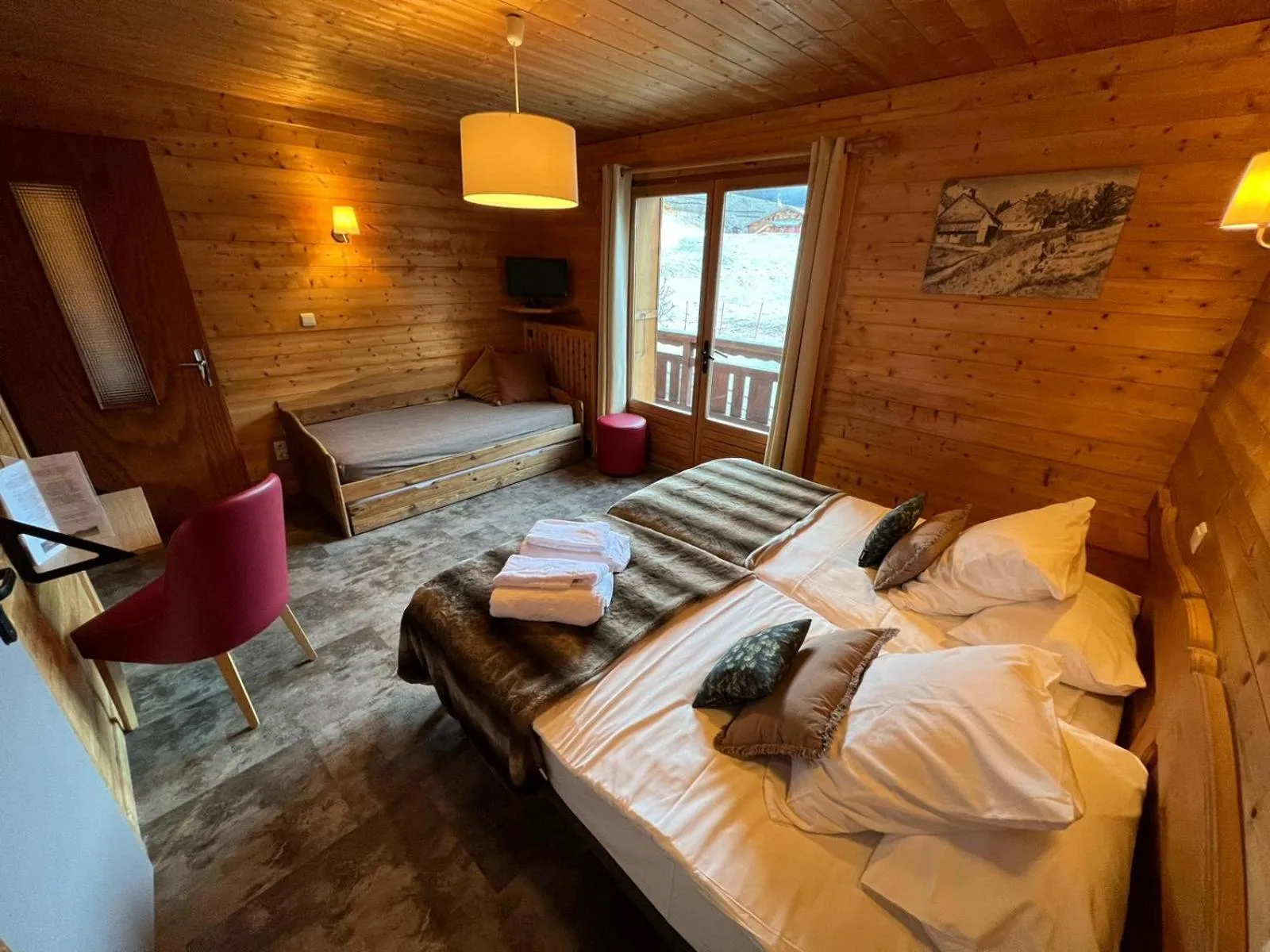 Bed in Hotel Le Christiania