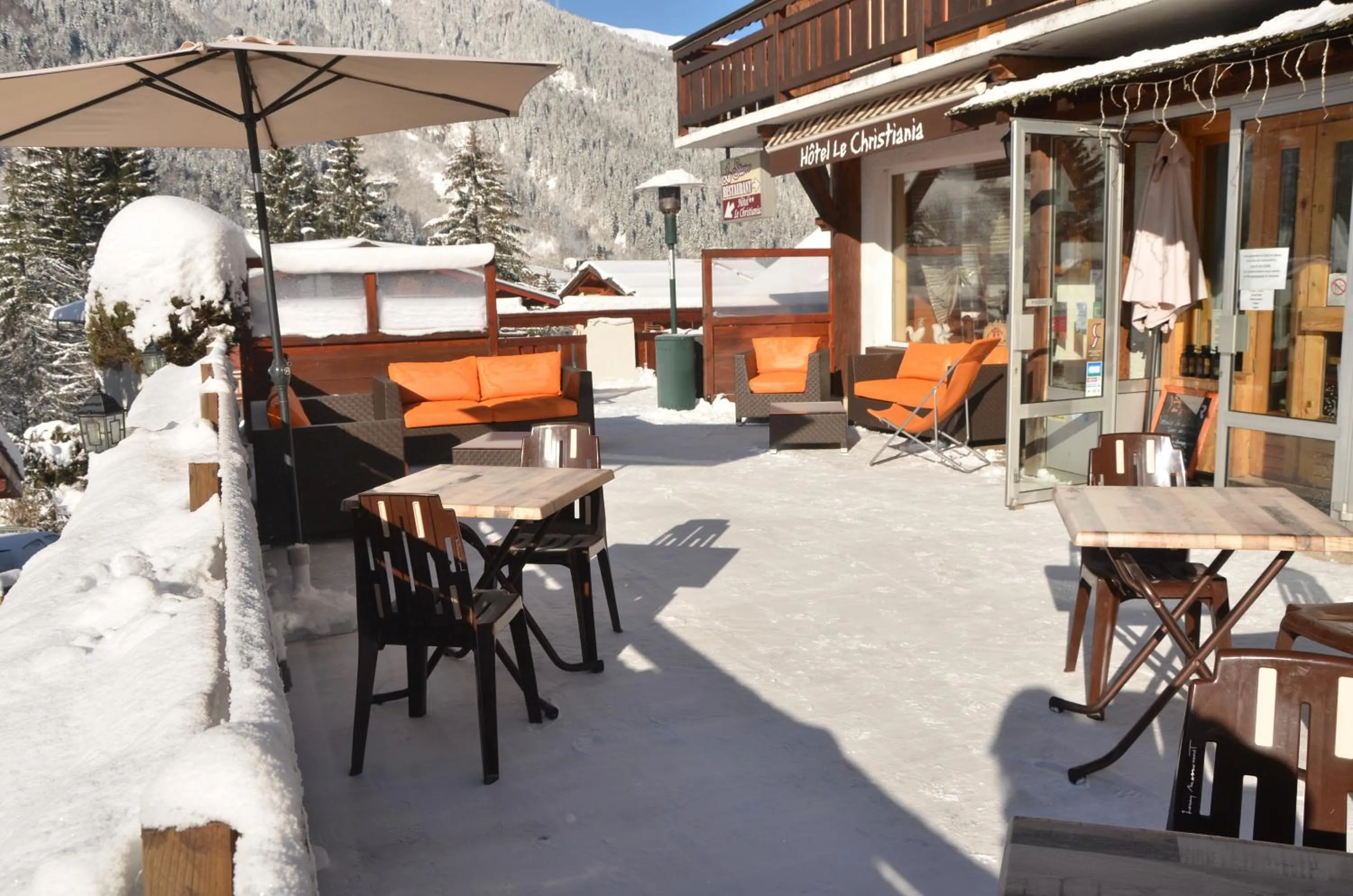 Patio in Hotel Le Christiania