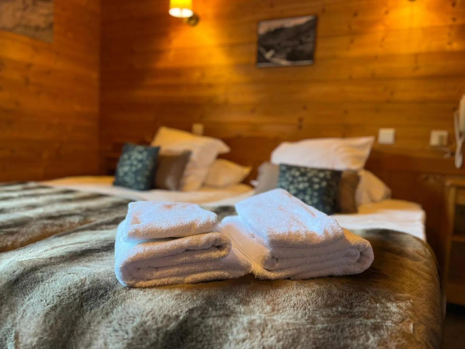 Bed in Hotel Le Christiania