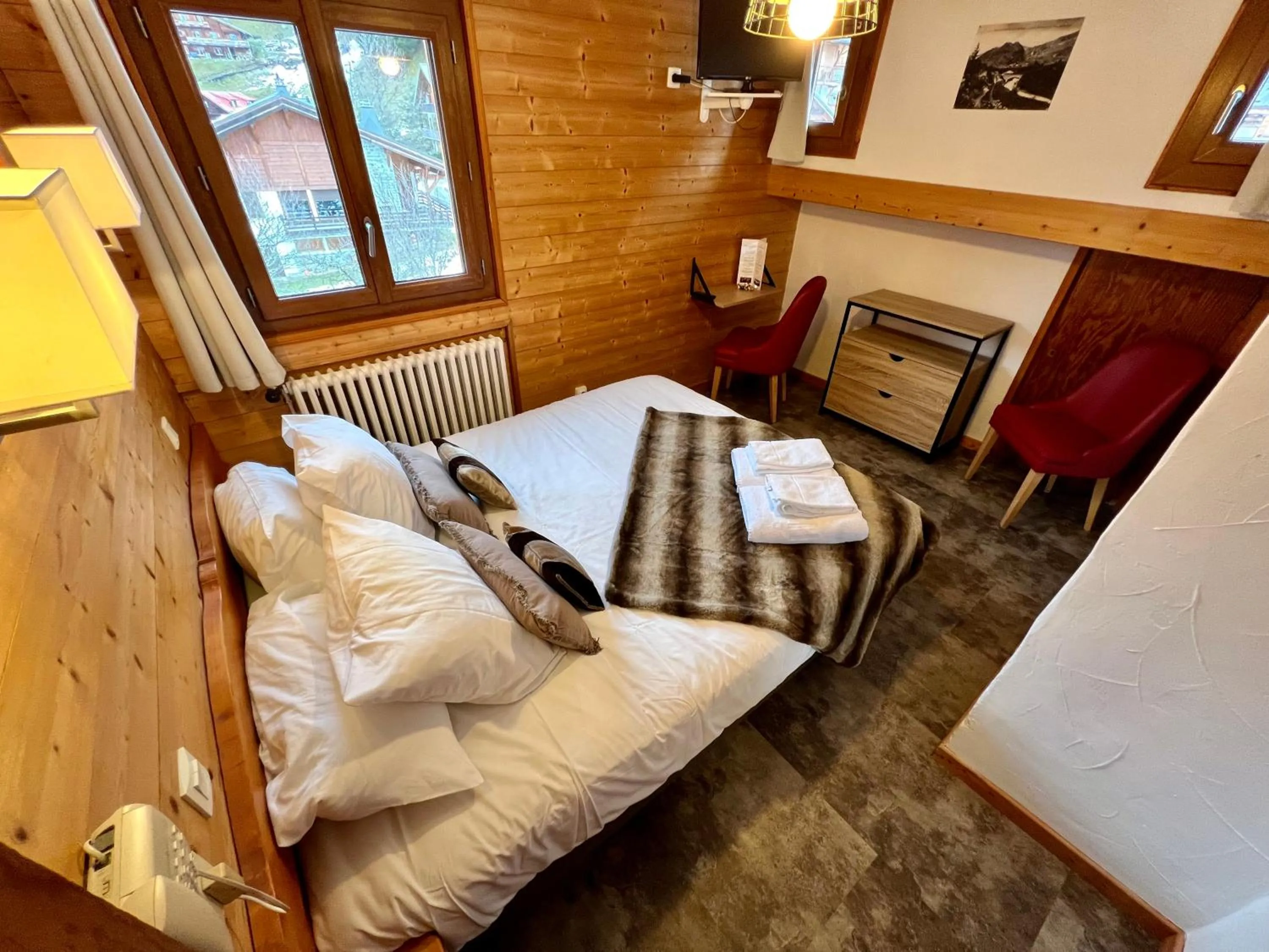 Bed in Hotel Le Christiania