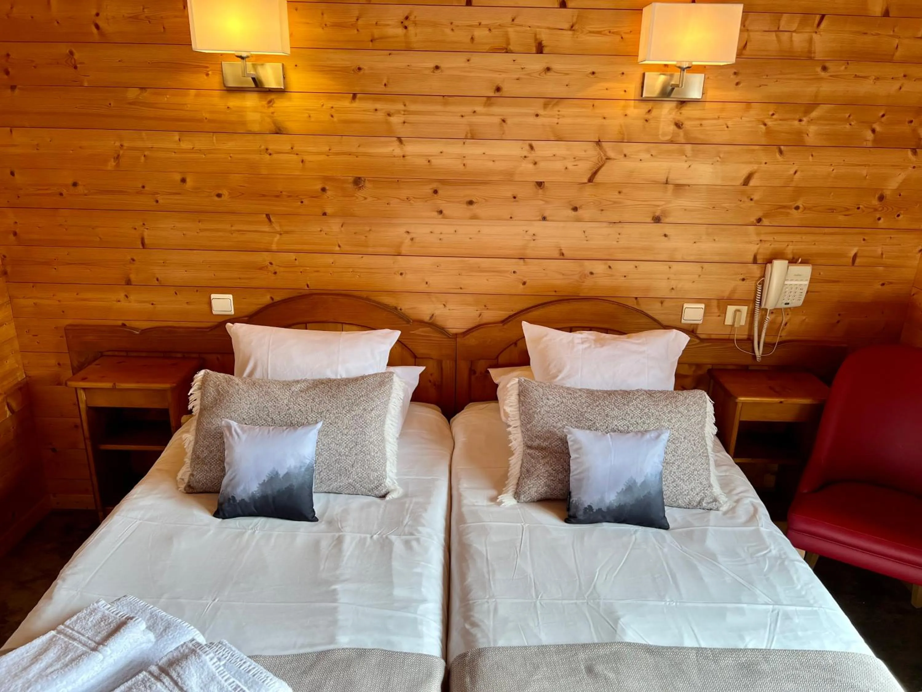 Bed in Hotel Le Christiania