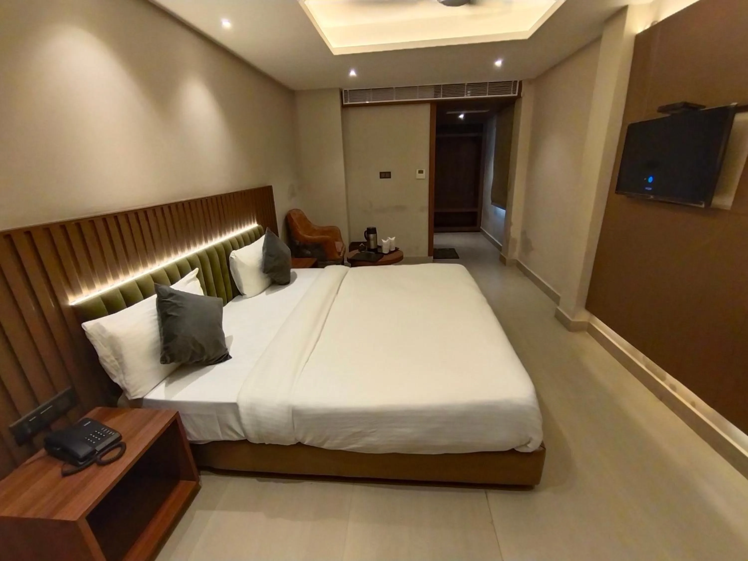 Bed in Hotel Gagan Plaza