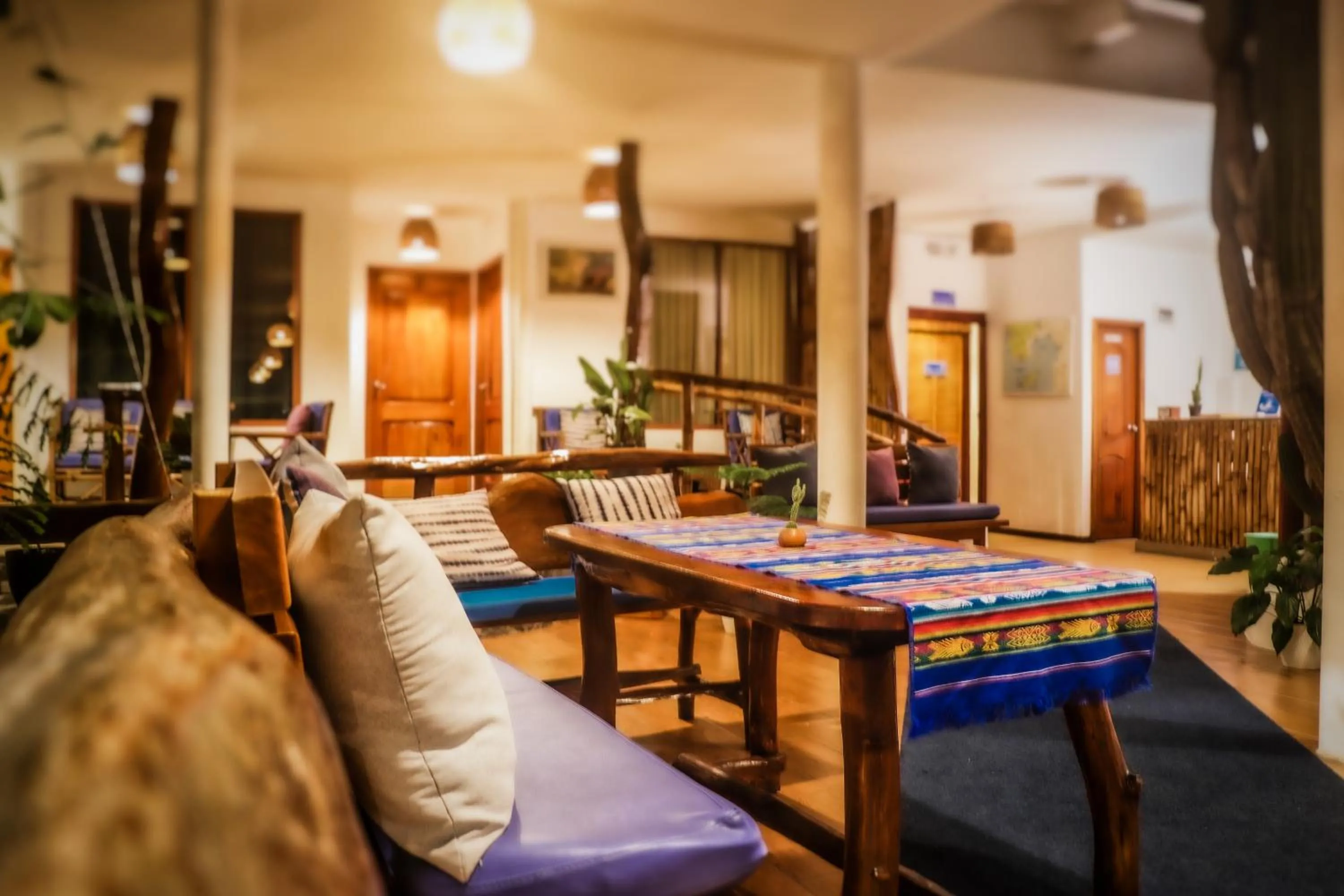 Bed in Galápagos Casa Playa Mann