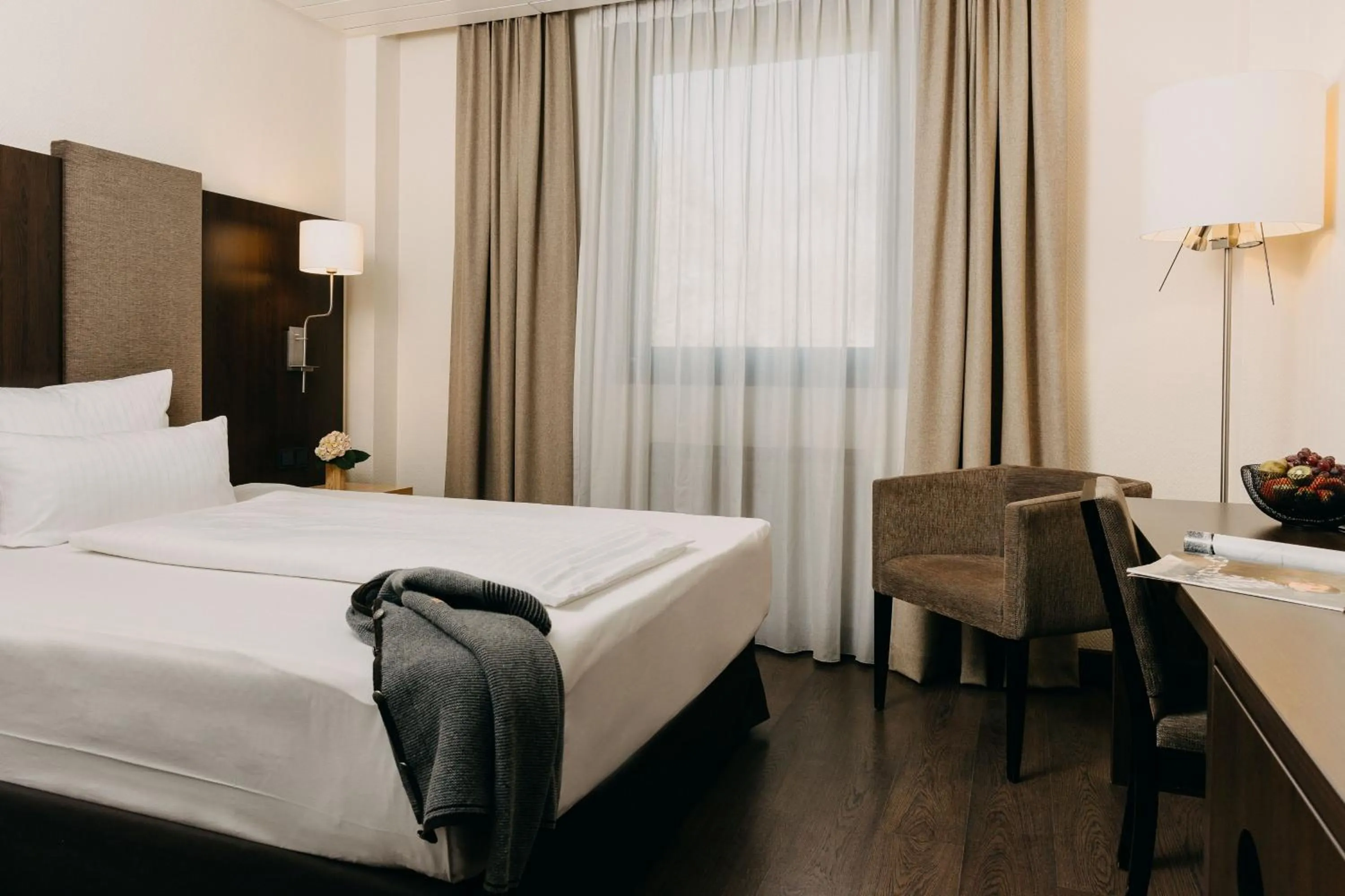 Bed in Hotel Forsthaus Nürnberg Fürth