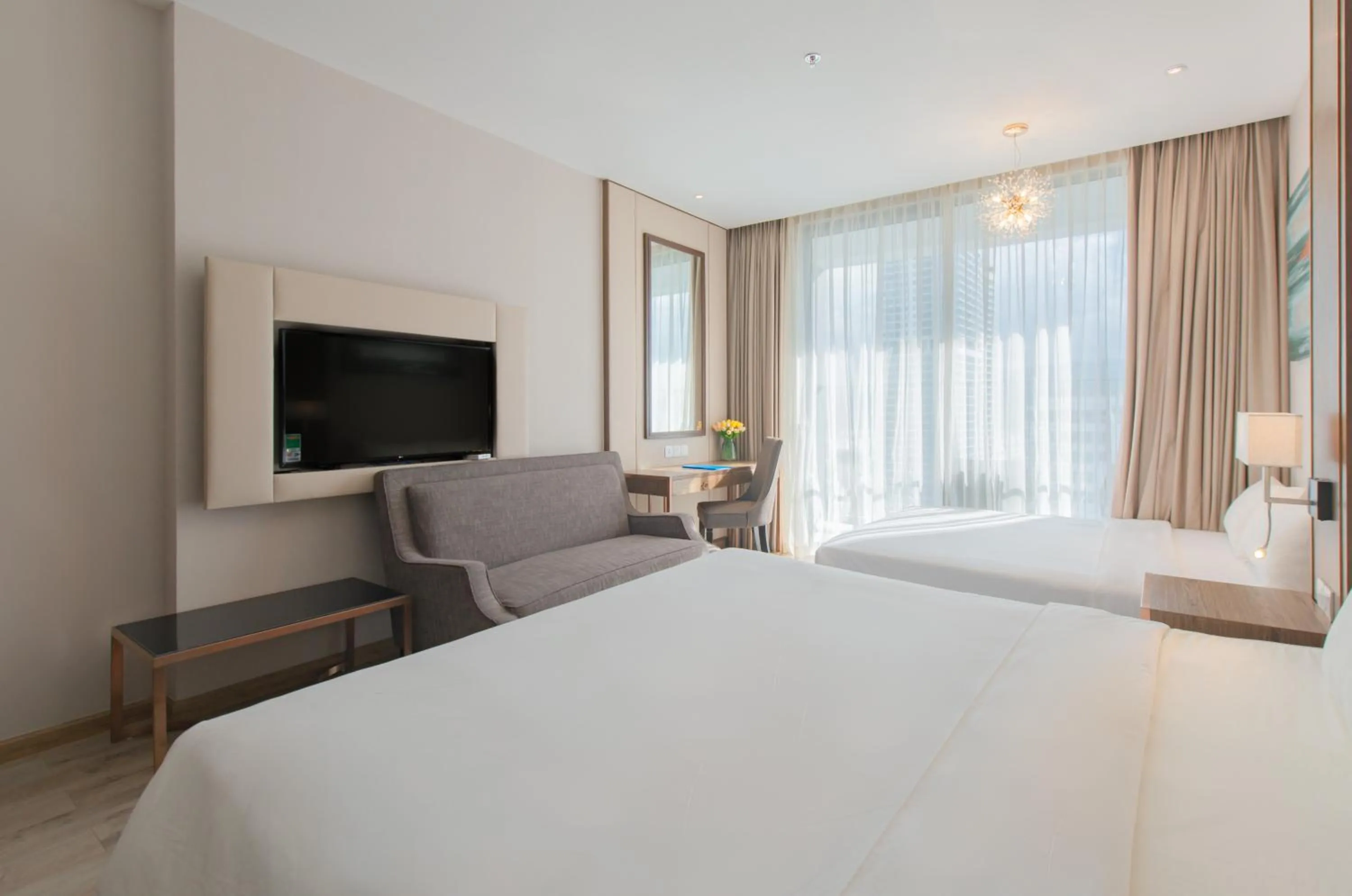 TV and multimedia, Bed in PANORAMA Condotel by HLG