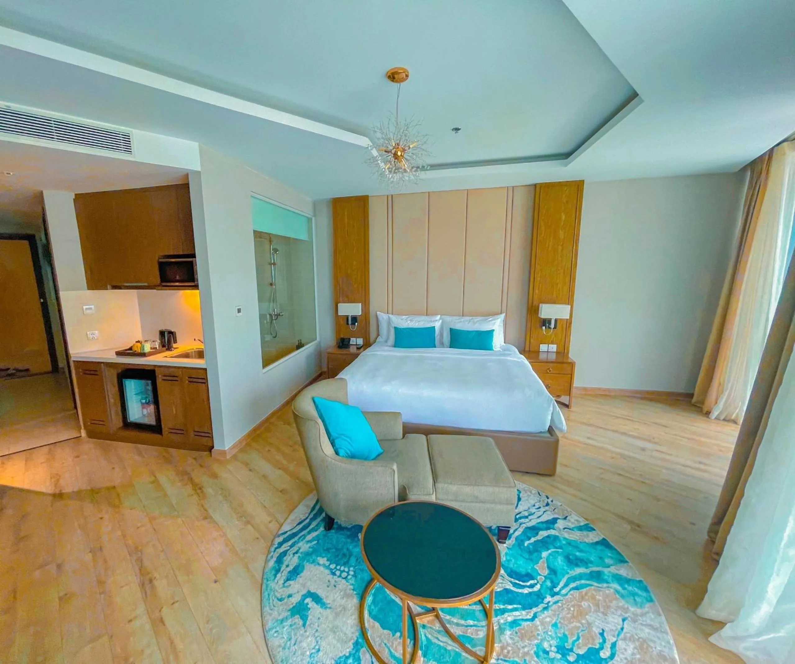 Bed in PANORAMA Condotel by HLG