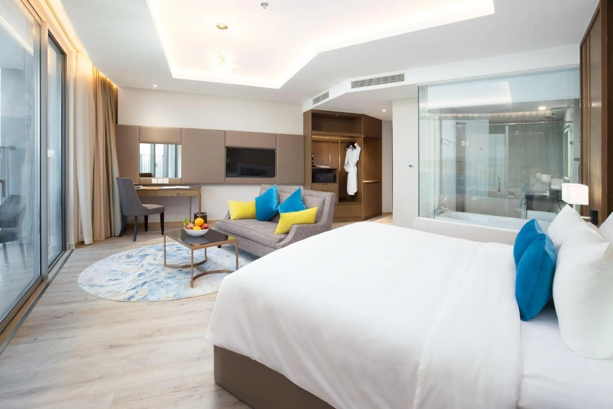 Bed in PANORAMA Condotel by HLG