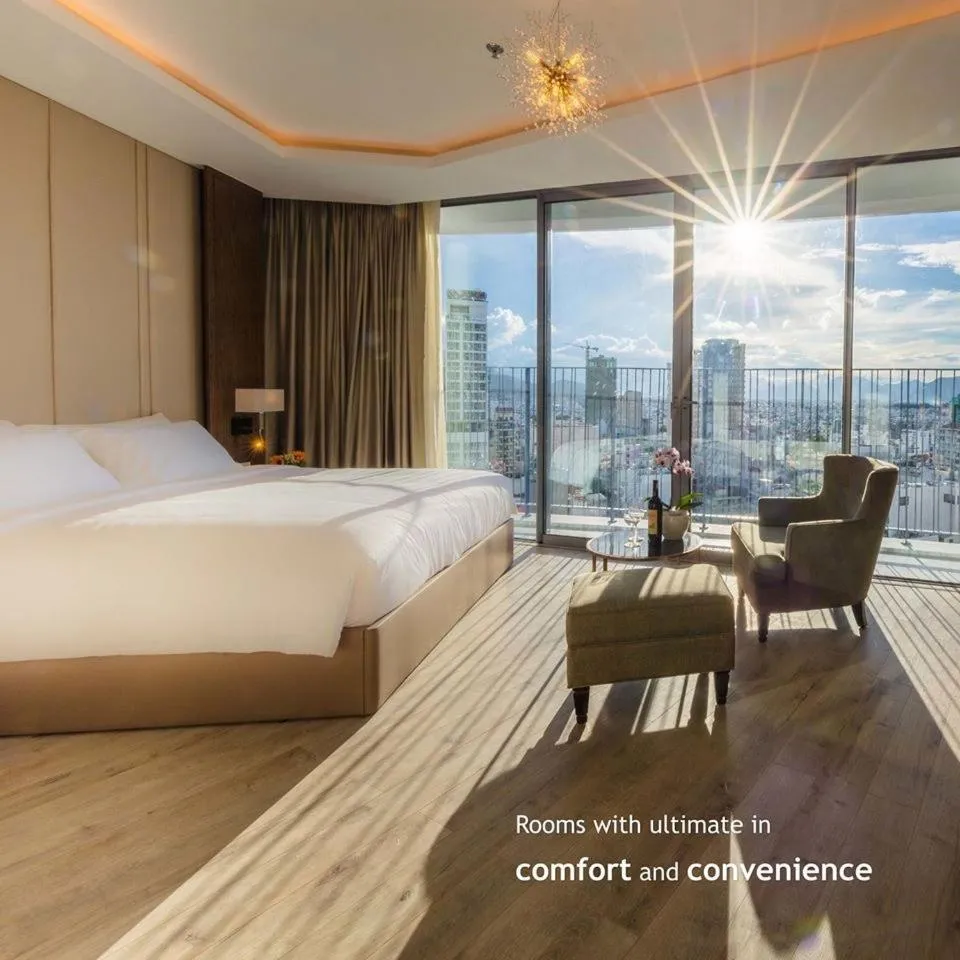 View (from property/room), Bed in PANORAMA Condotel by HLG