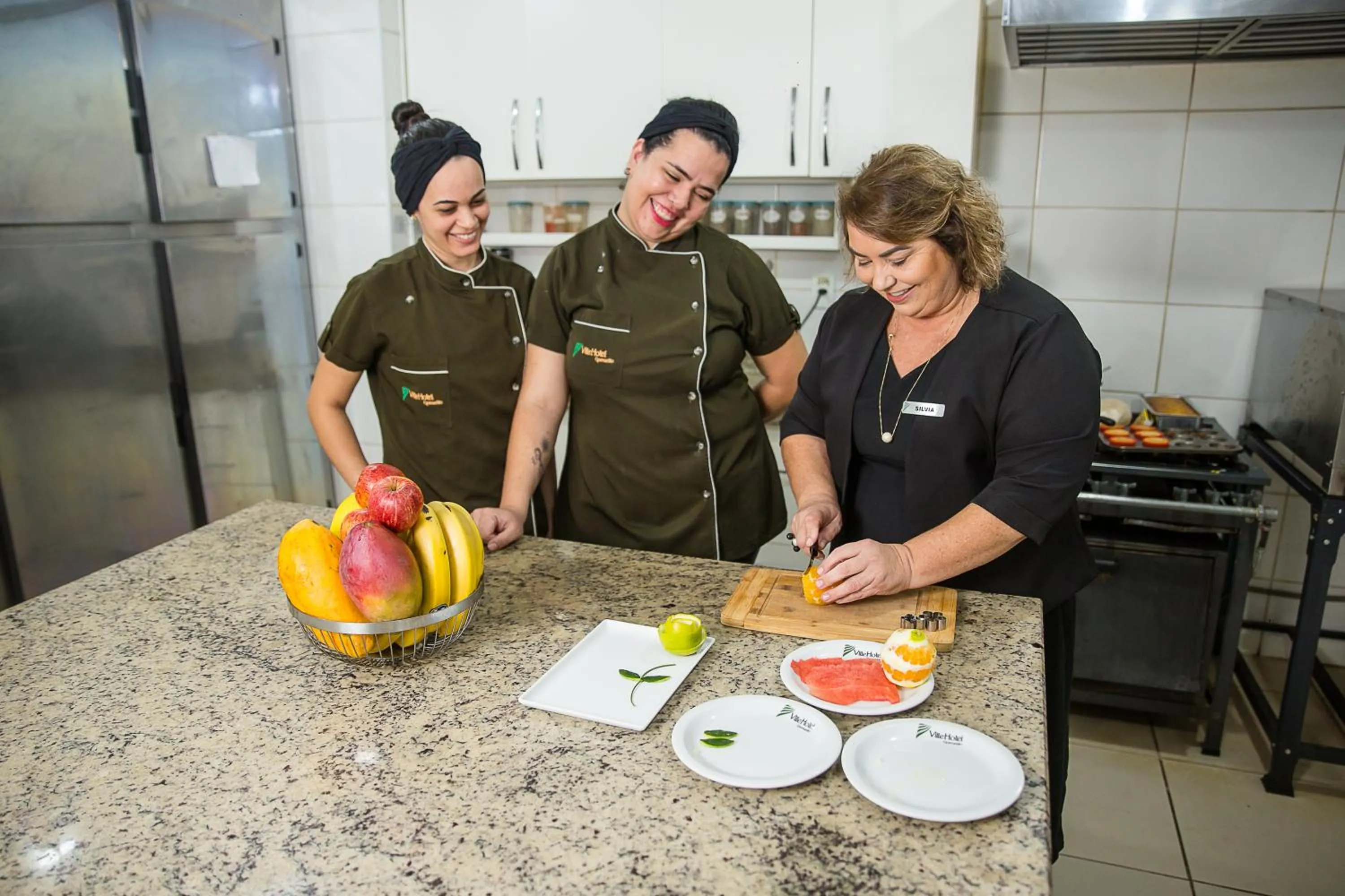 Kitchen or kitchenette in Ville Hotel Gramadão