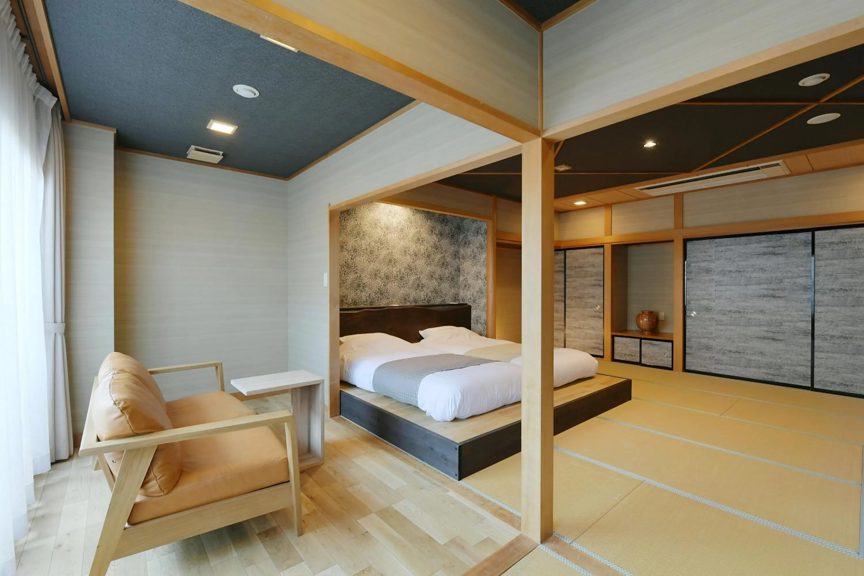 Photo of the whole room, Bed in Hanasuishou