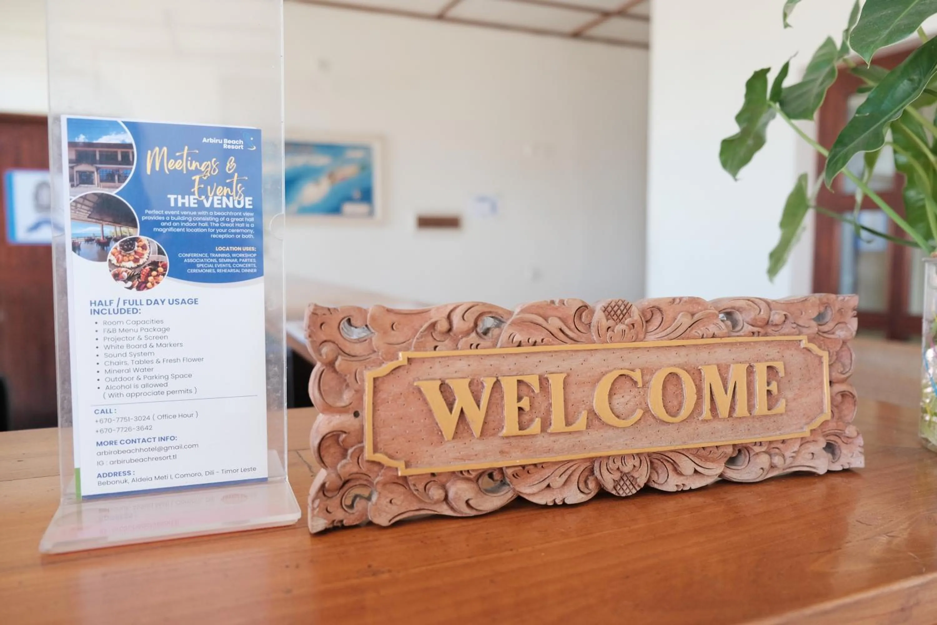 Property logo or sign in Arbiru Beach Resort