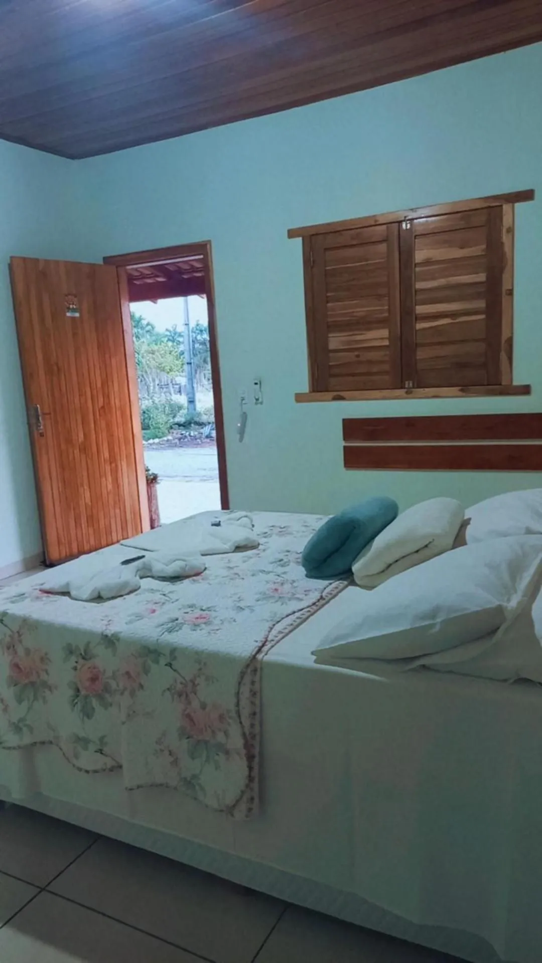 Bed in Pousada do Nondas