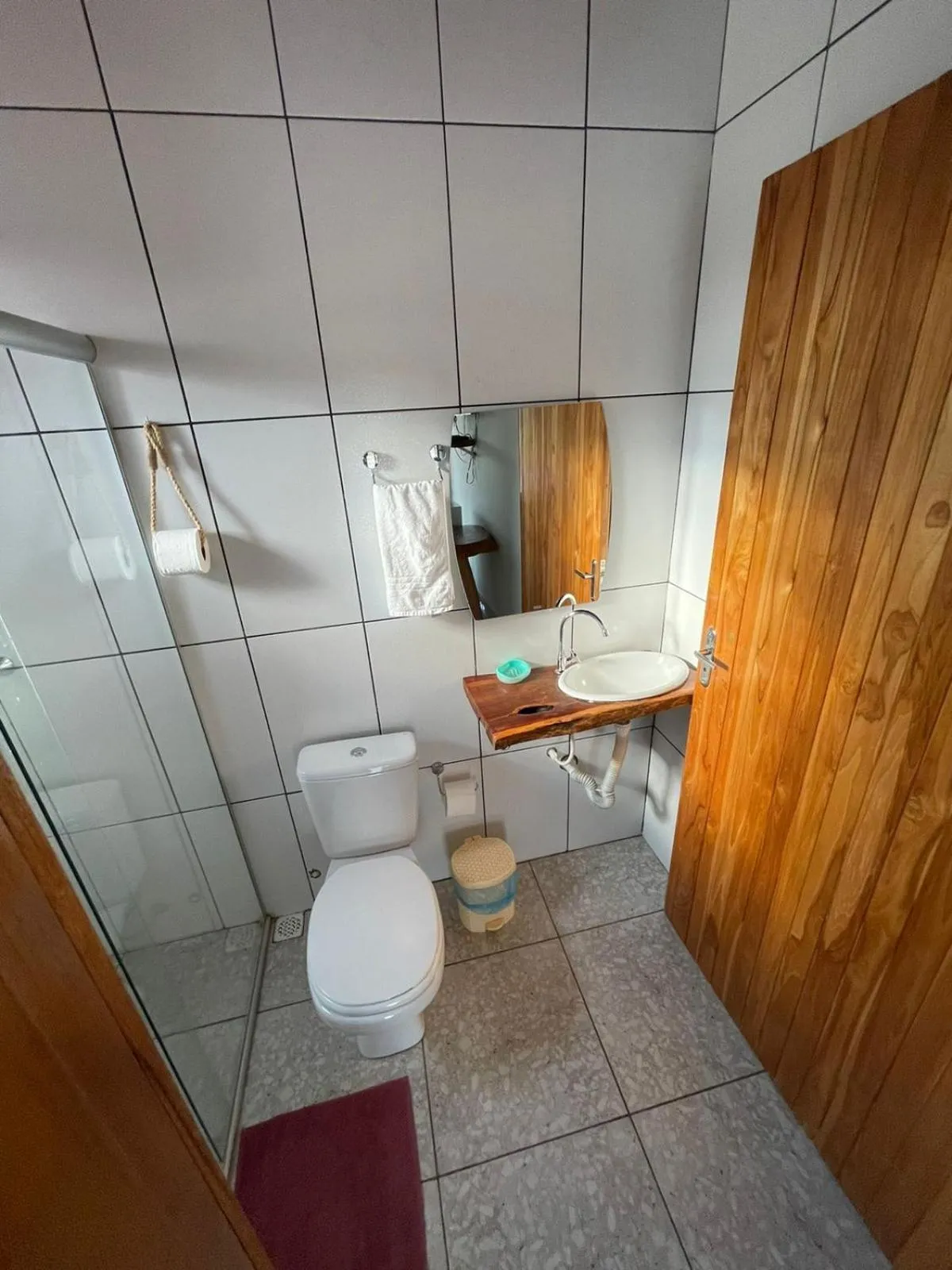 Bathroom in Pousada do Nondas