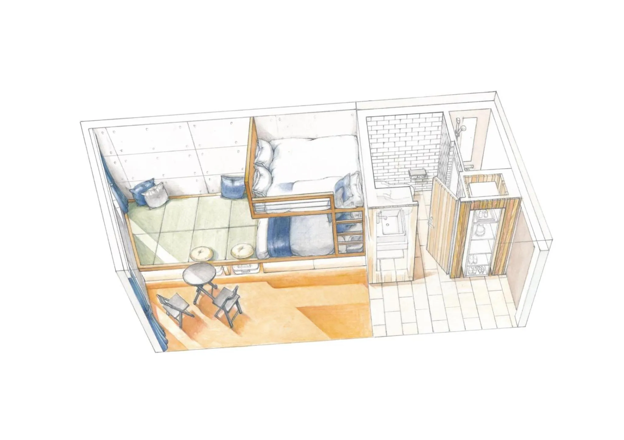 Photo of the whole room in Sakura Cross Hotel Shinjuku East Annex