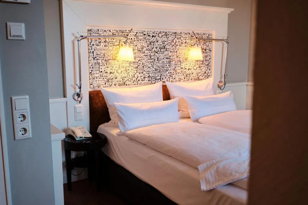 Bed in Hotel Halm Konstanz