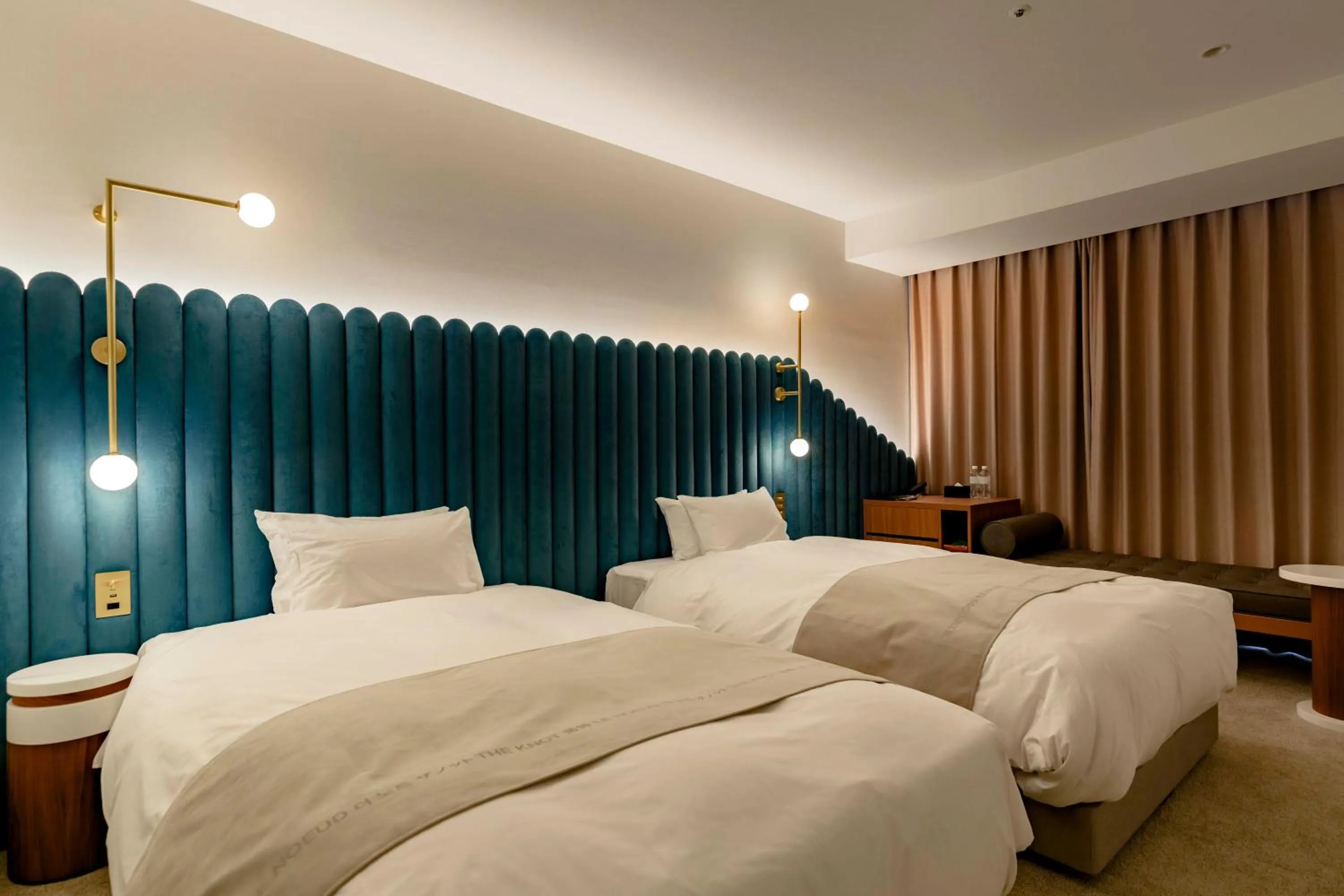 Photo of the whole room, Bed in The Knot Hiroshima