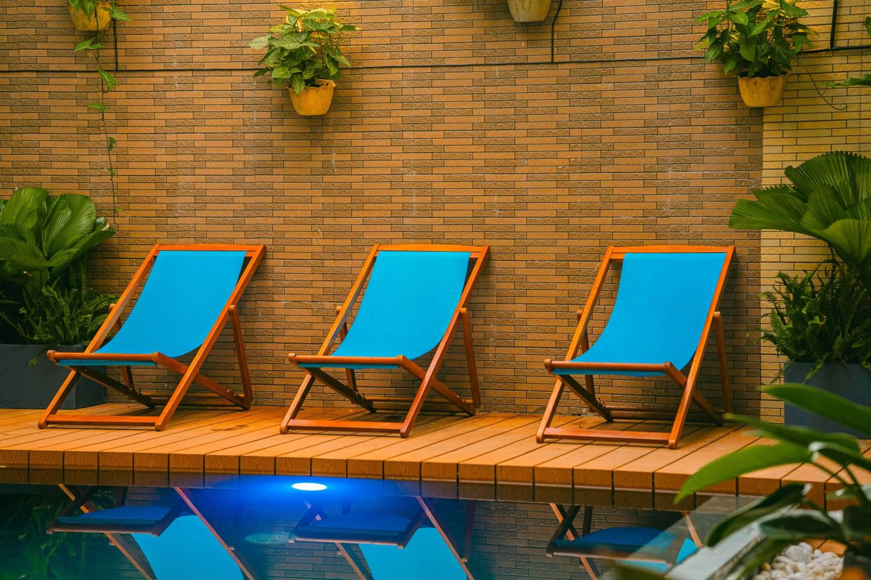 Balcony/Terrace in Beach Palm Villa Hoi An