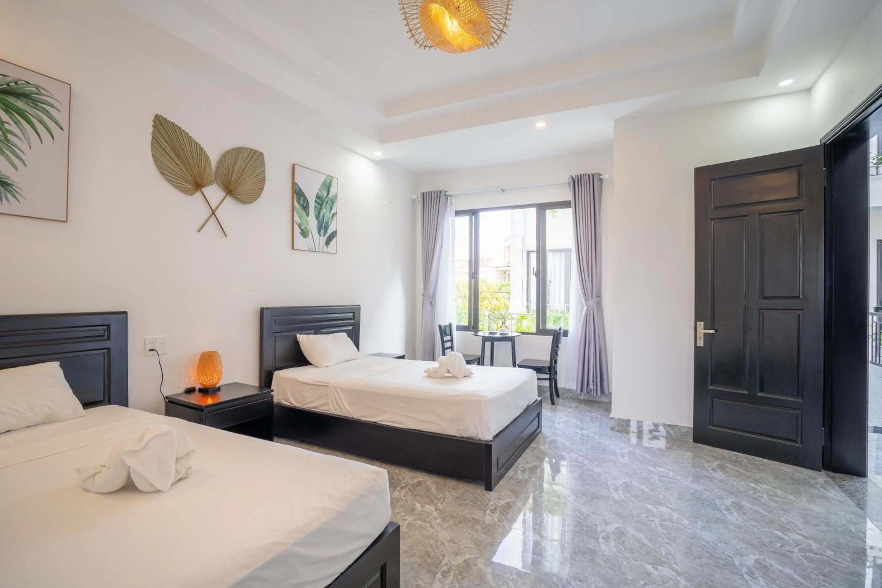 Bed in Beach Palm Villa Hoi An